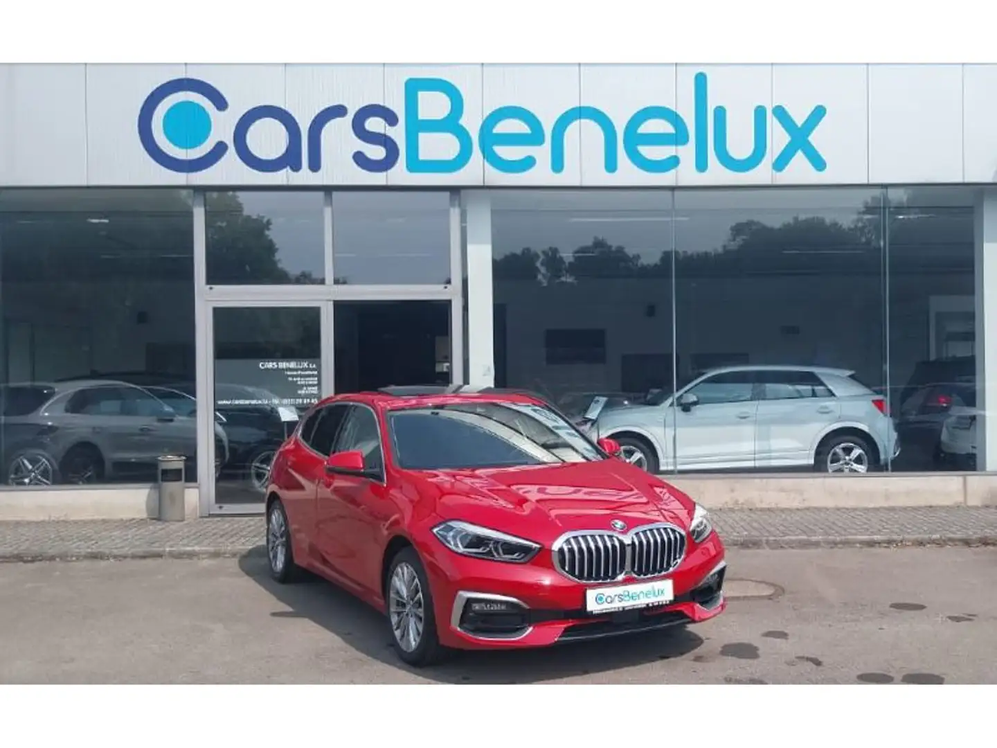 BMW 118 iA Luxury Line TO CUIR GPS LED 1° MAIN Rouge - 1