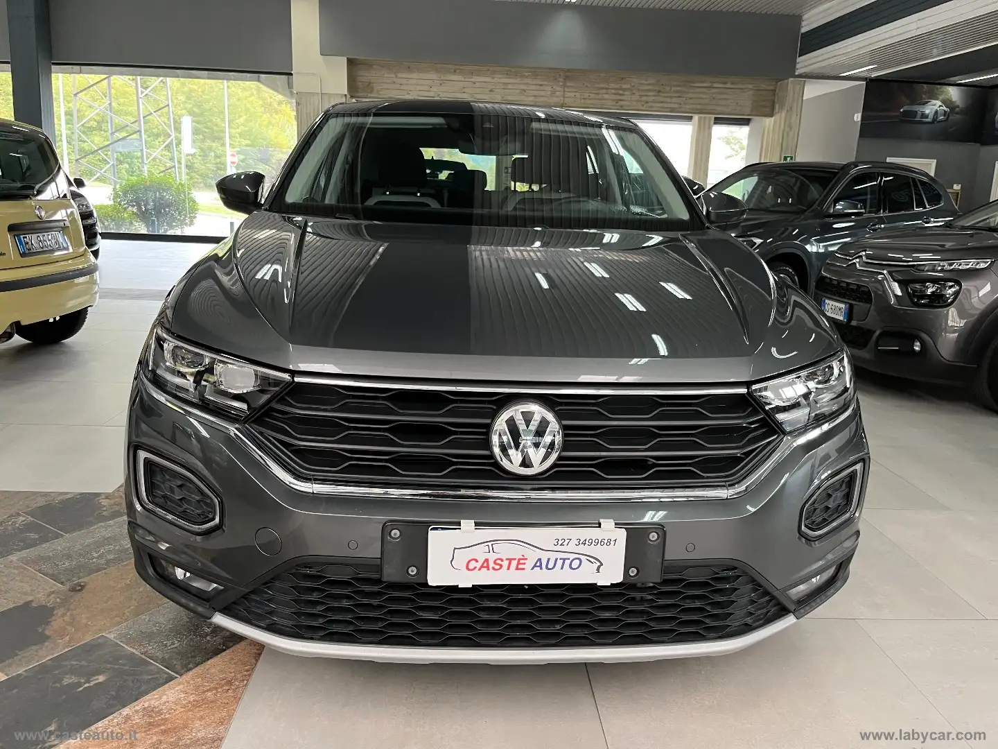 Volkswagen T-Roc 2.0 TDI 150 DSG 4MOTION Adv. BMT +CERCHI 18'' ORIG Grijs - 2