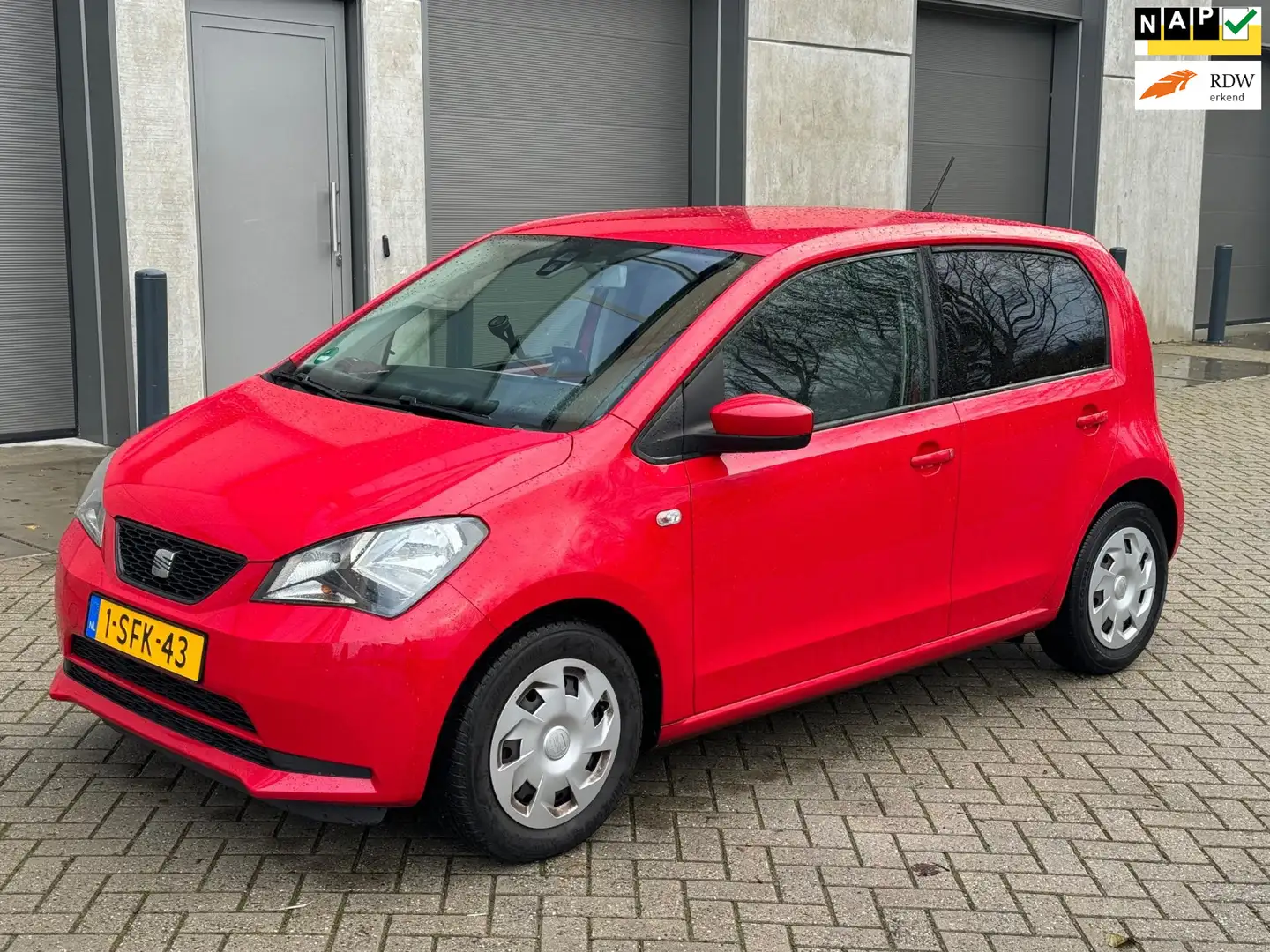 SEAT Mii 1.0 Style 5DR 2013 Rood 1E EIGENAAR|NAP|NAVI|NWE A Rojo - 1