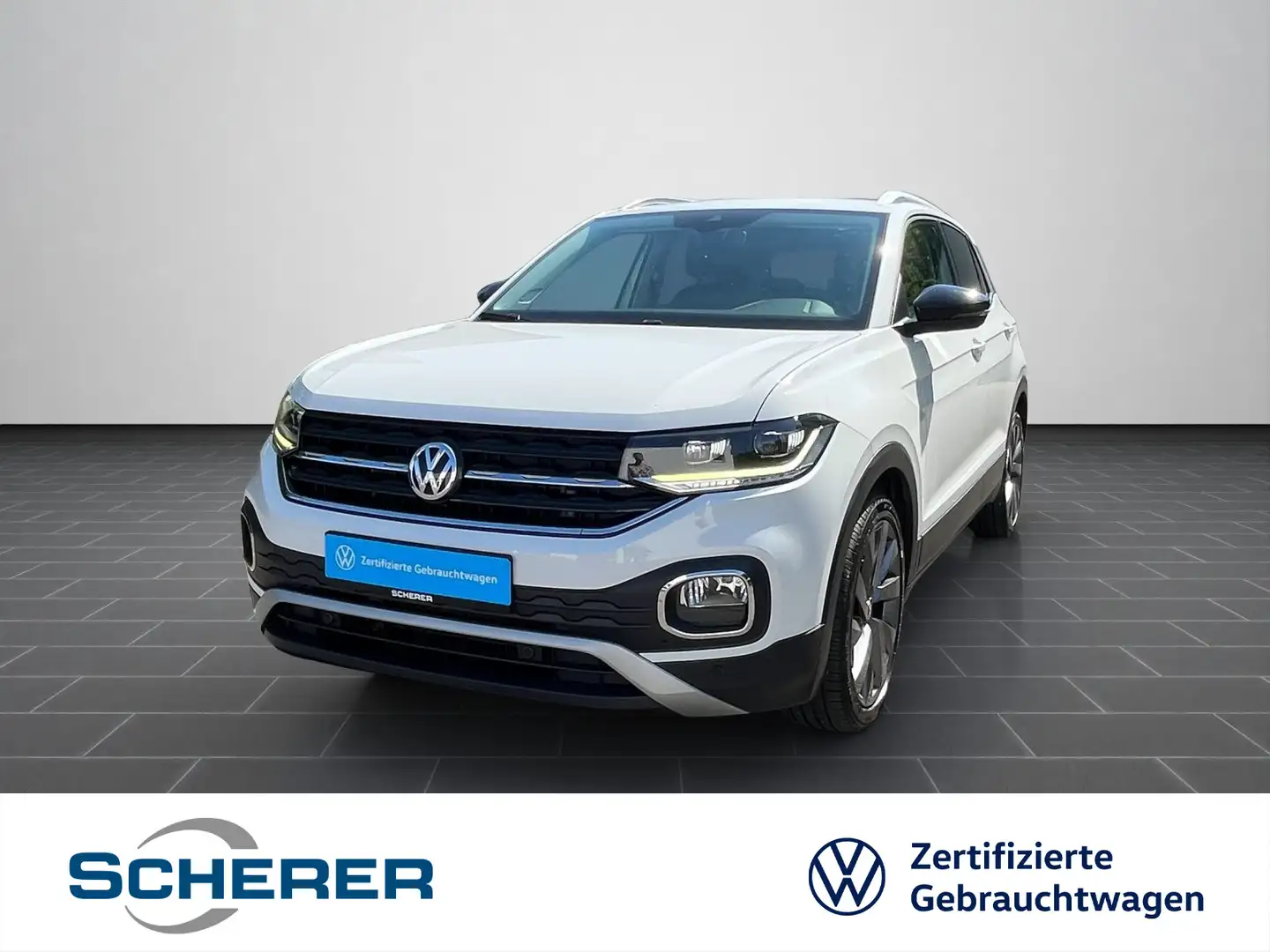 Volkswagen T-Cross Style 1.0 TSI, NAVI, SHZ, ACC, APP, LIGH Weiß - 1