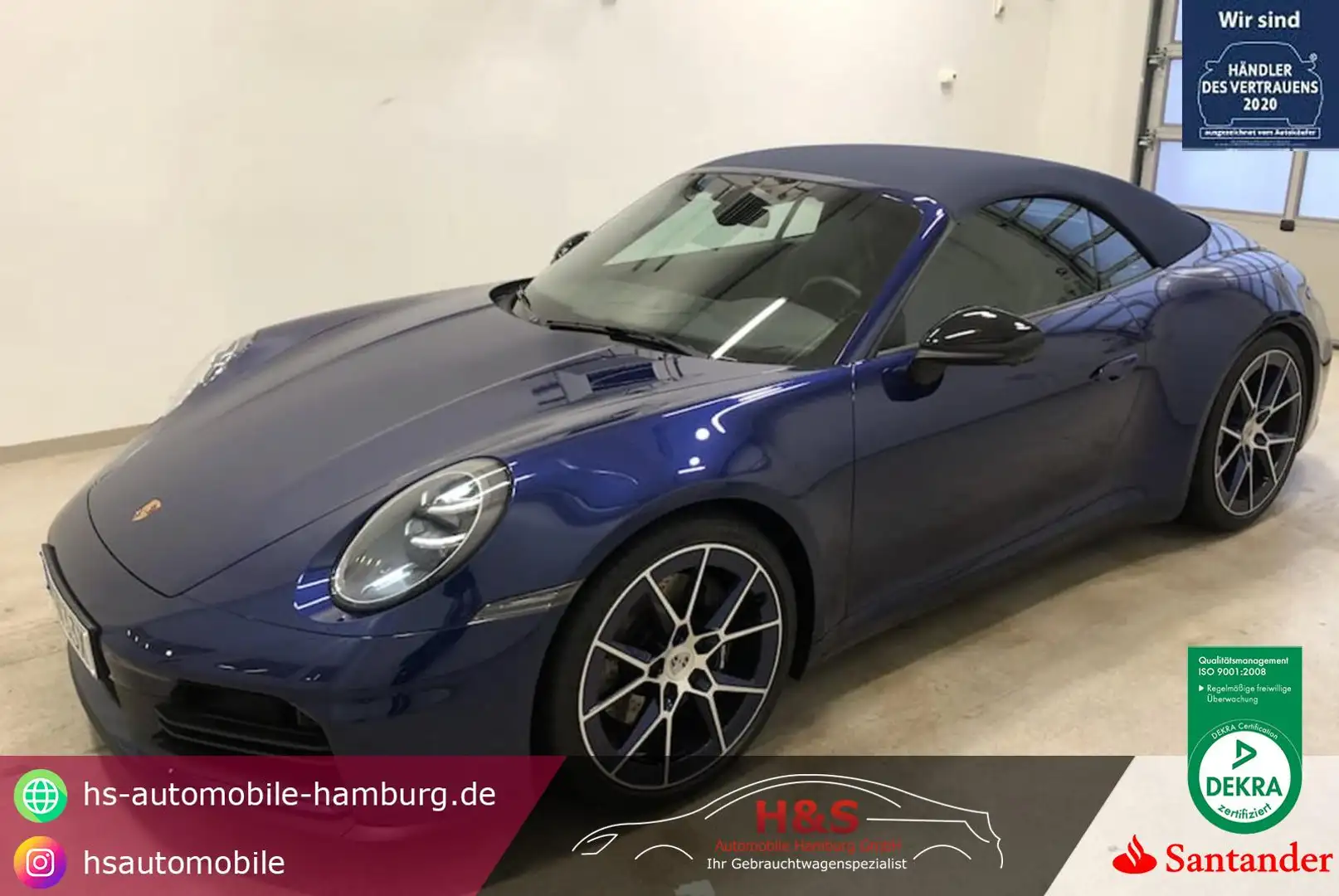 Porsche 992 911/992 Carrera T 4 Cabriolet Blau - 1