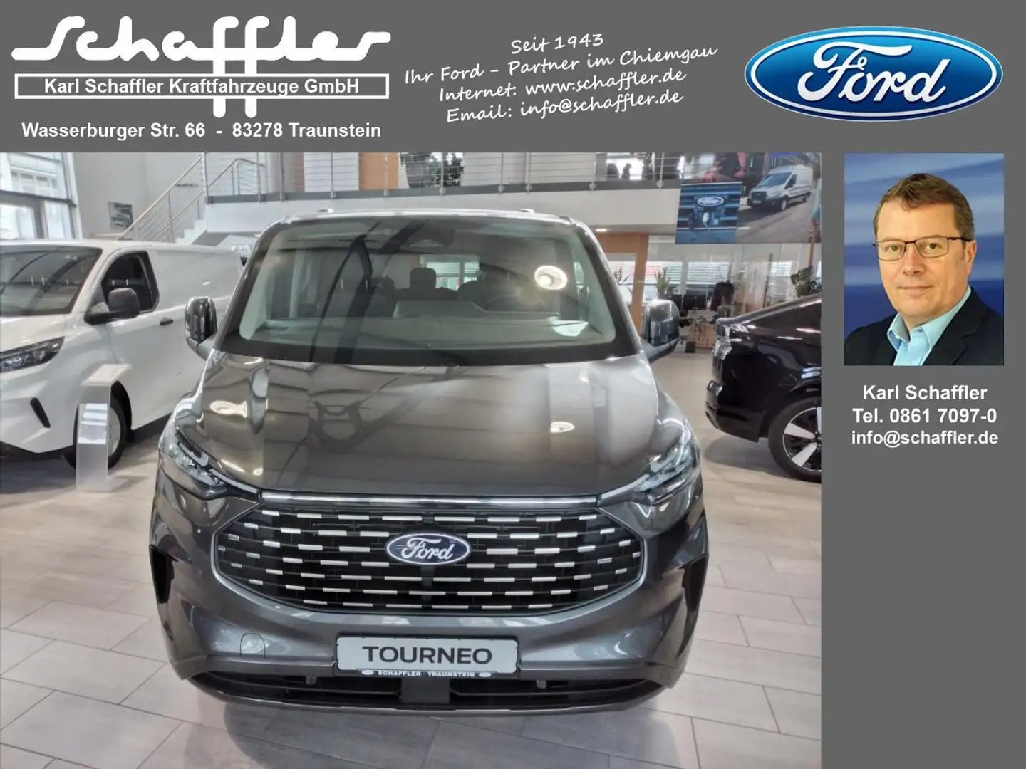 Ford Tourneo Custom 320 L1 Tourneo Titanium FWD Grau - 2