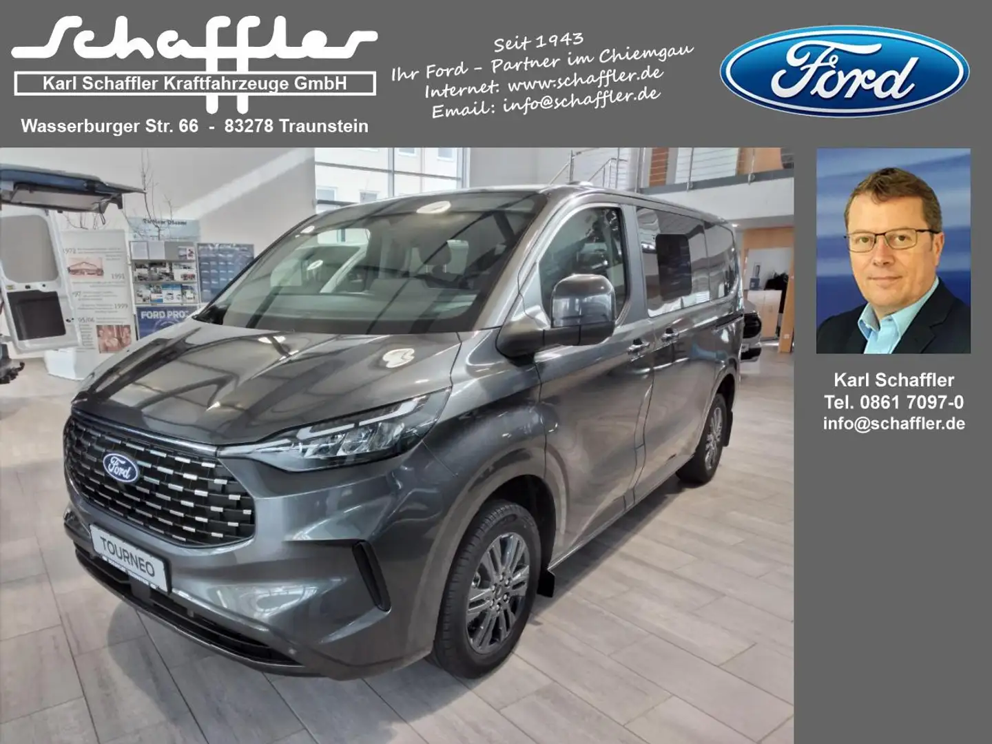 Ford Tourneo Custom 320 L1 Tourneo Titanium FWD Grau - 1