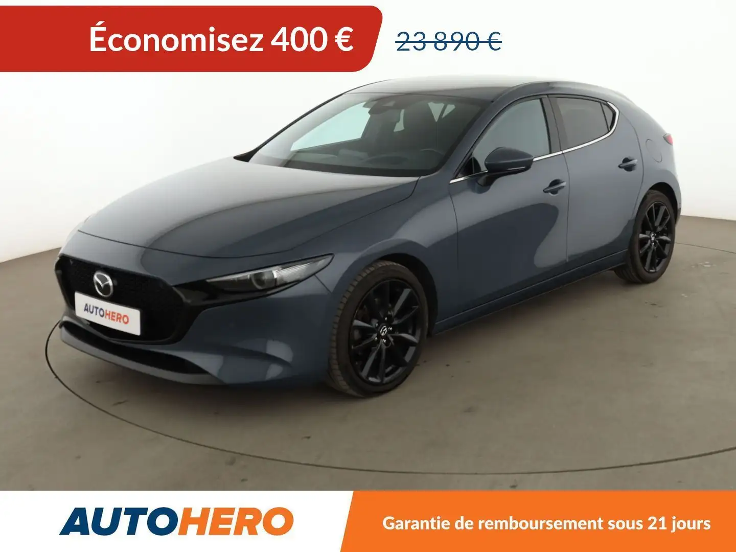 Mazda 3 2.0 e-Skyactiv X M-Hybrid Sportline Gris - 1