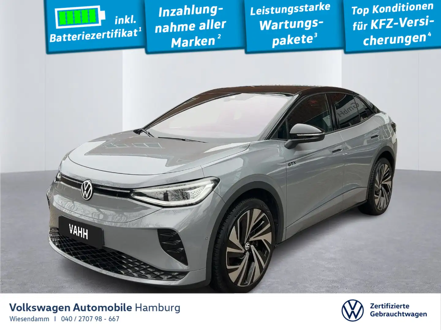 Volkswagen ID.5 GTX 4M AHK Kamera Pano Head up Display Grau - 1