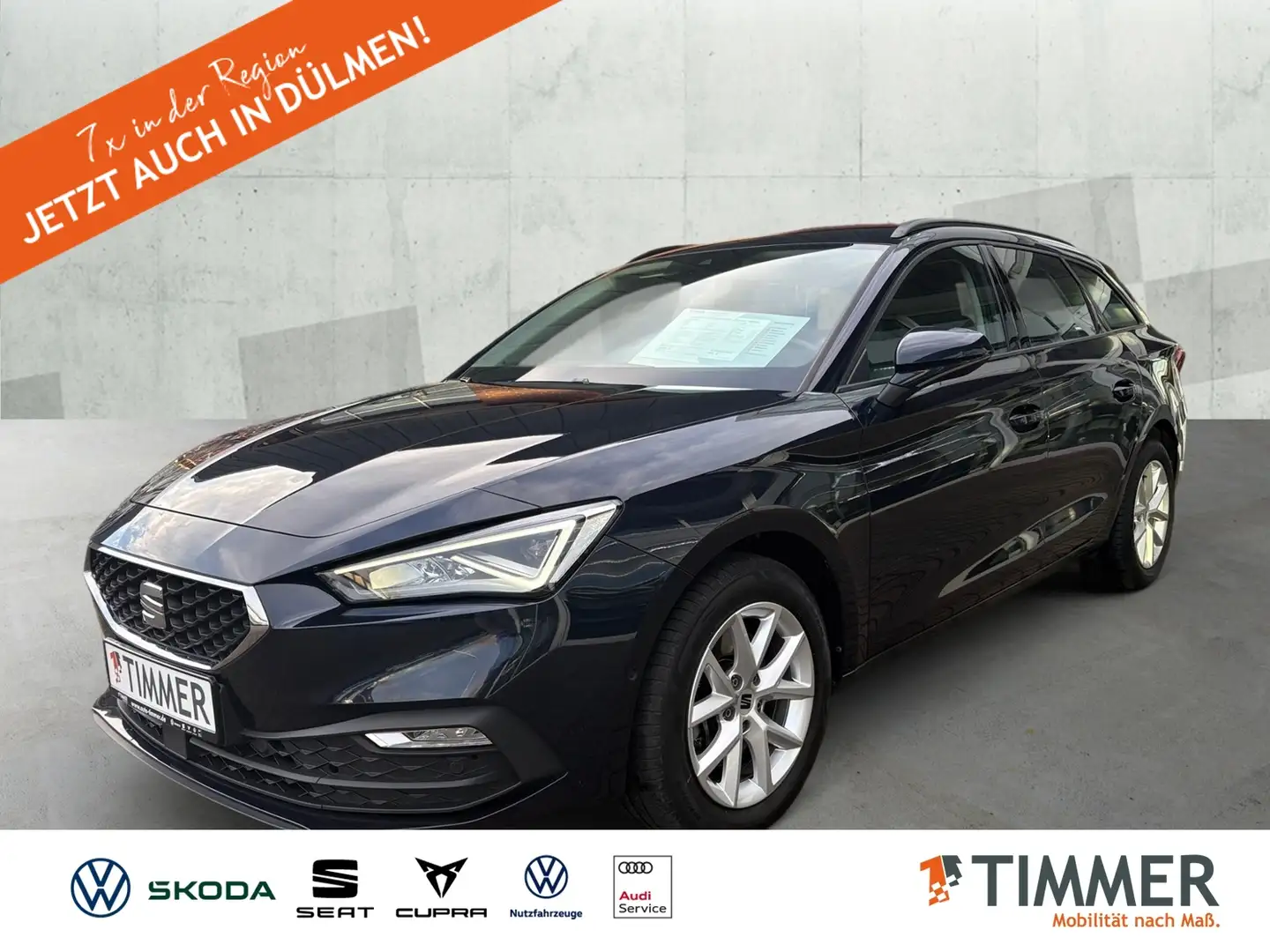 SEAT Leon SP 2.0 TDI DSG STYLE +LED +ACC +RKAM +NAVI +SHZ + Blau - 1