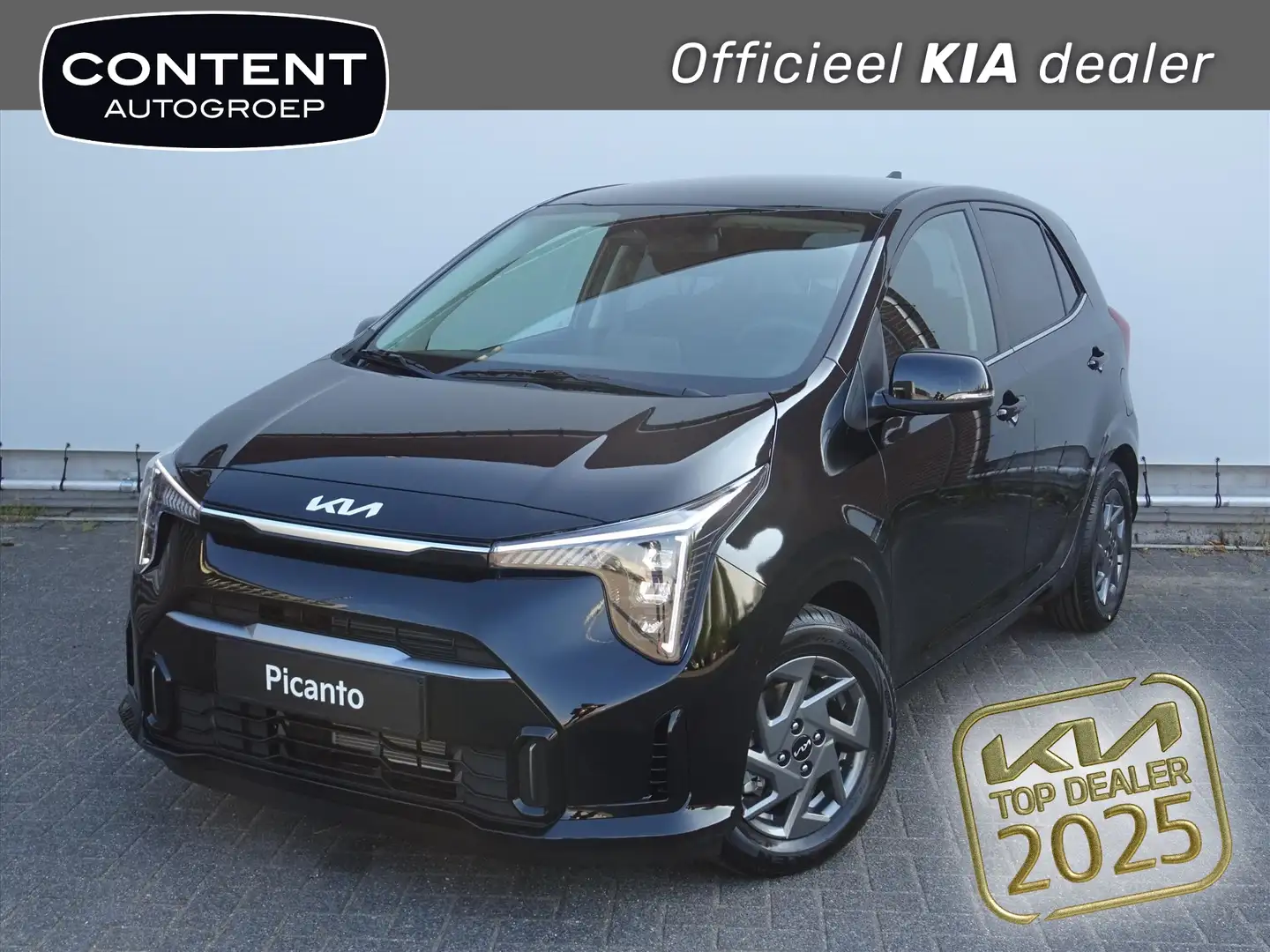 Kia Picanto 1.0 GDI 4-zits DynamicPlusLine NIEUW TE BESTELLEN Zwart - 1