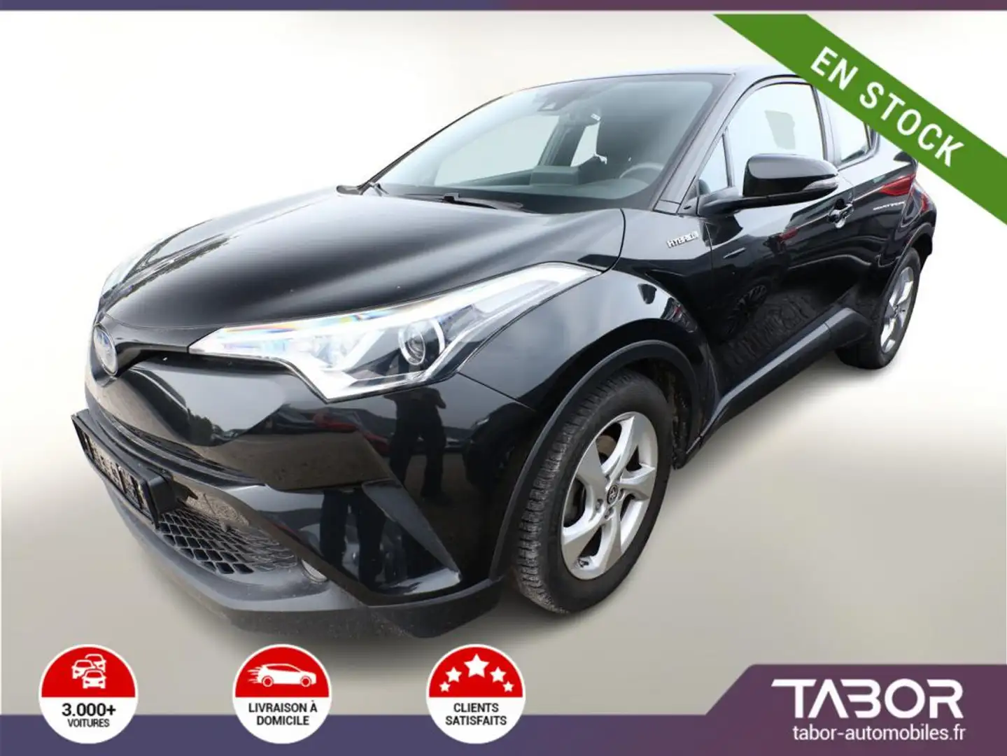 Toyota C-HR 1.8 Hybrid 122 CVT Flow radars Cam Noir - 1