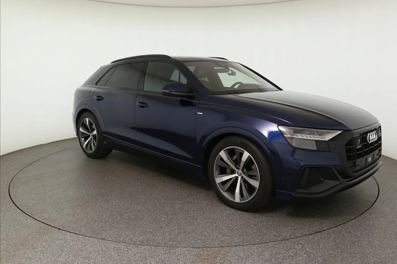 Audi Q8 Q8 50 3.0 TDI quattro (E6dT) LEDER+LED+NAVI+AHK+ Blau - 2