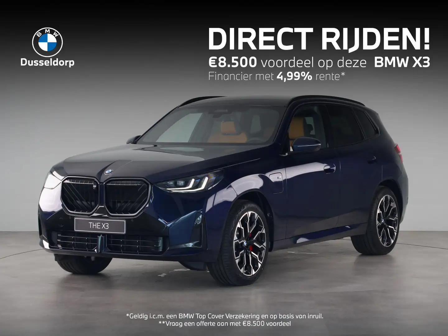 BMW X3 30e xDrive Blauw - 1