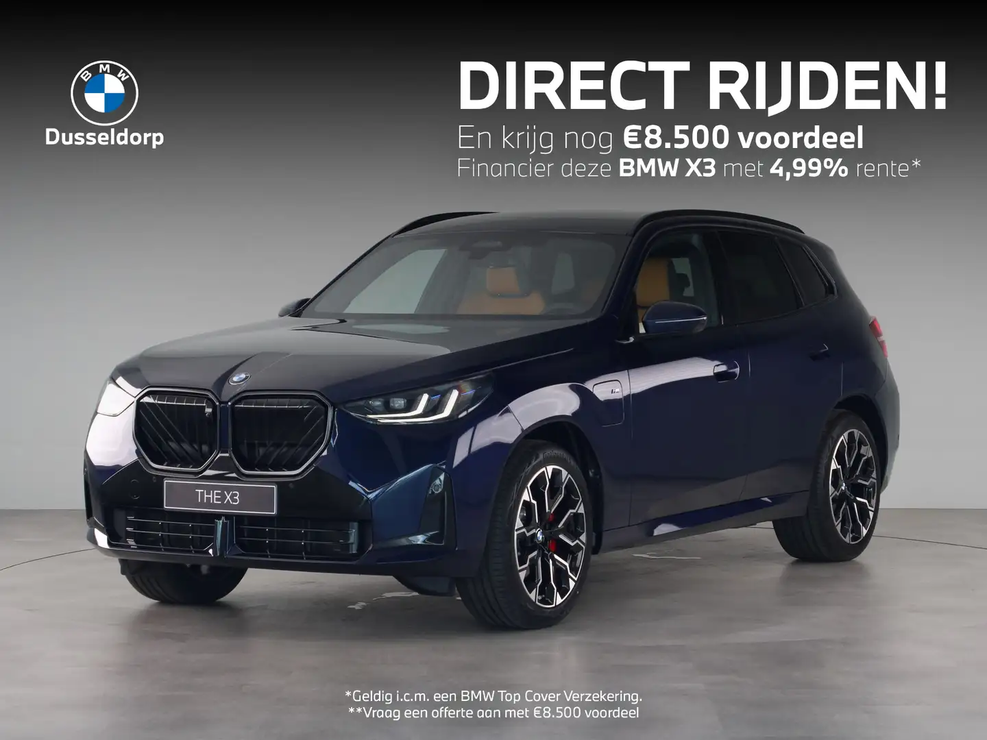 BMW X3 30e xDrive Bleu - 1