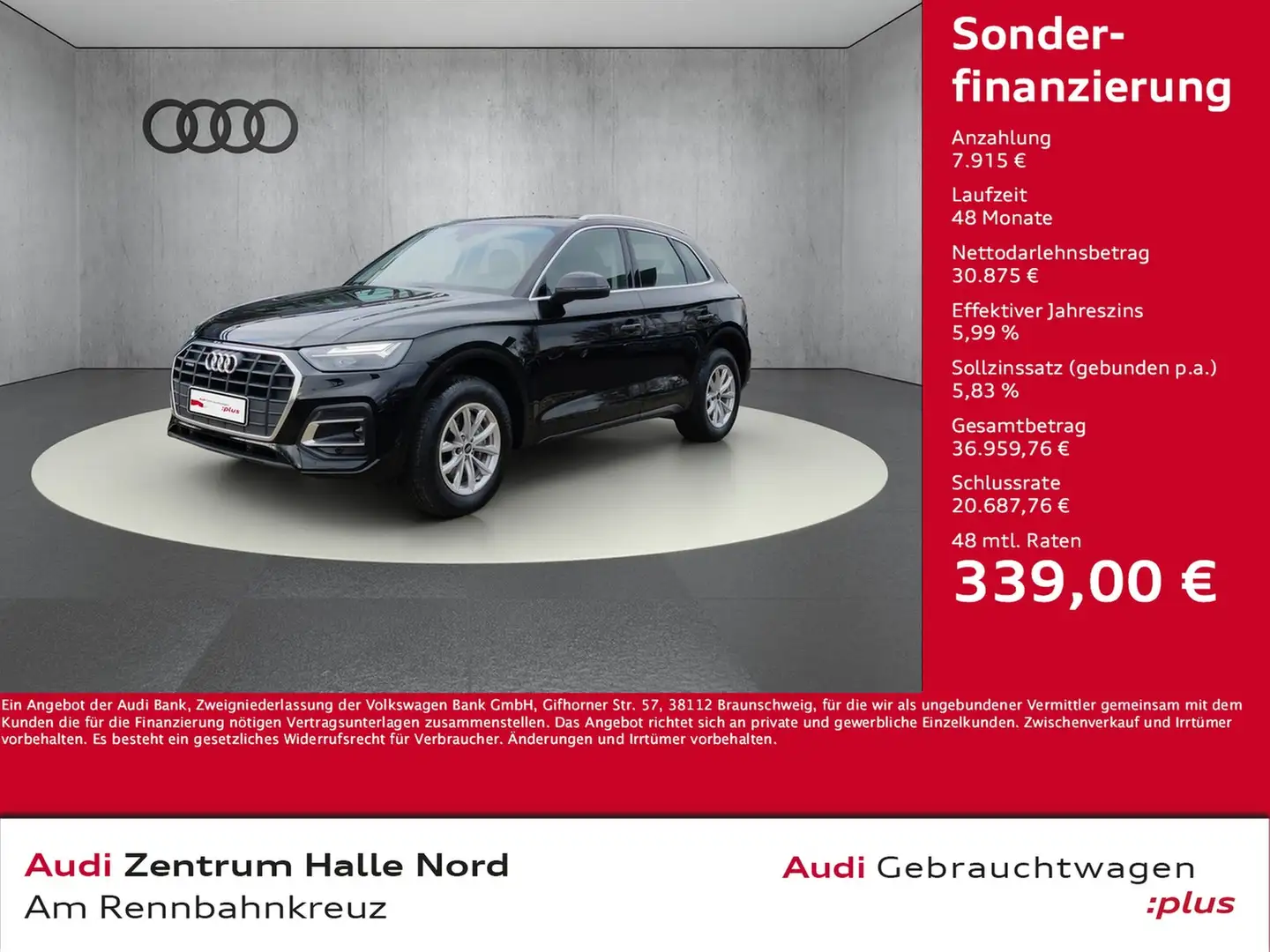 Audi Q5 40 TDI quattro S tronic Schwarz - 1