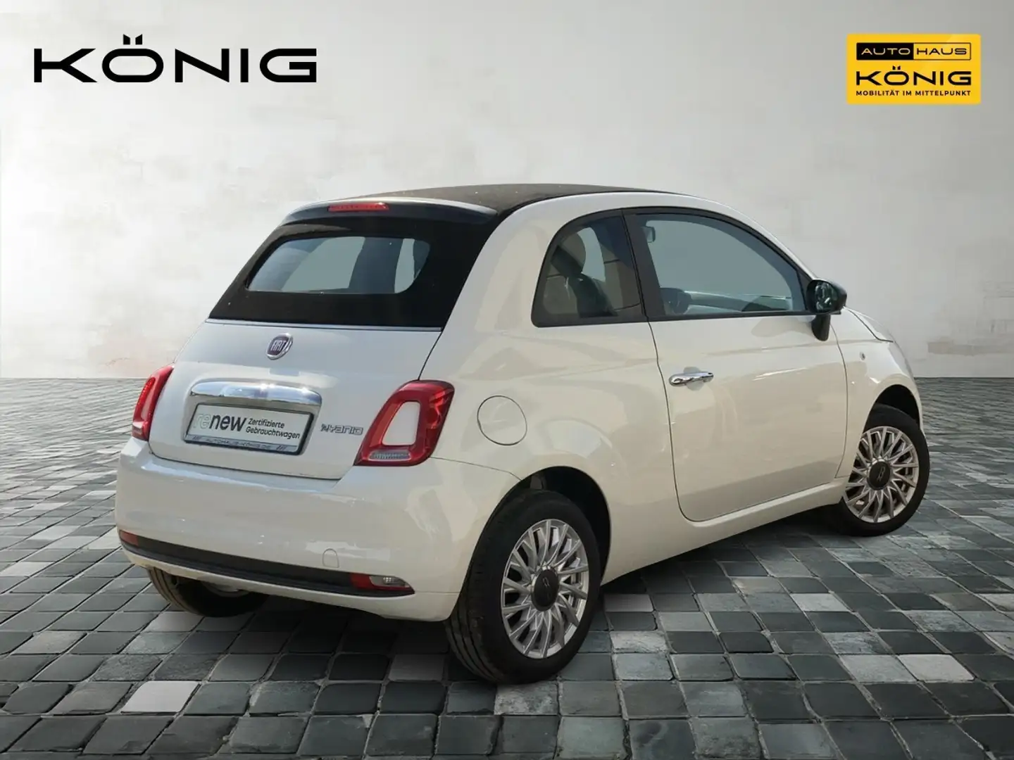 Fiat 500C Cabrio 1.0 GSE Cool & Sound Weiß - 2
