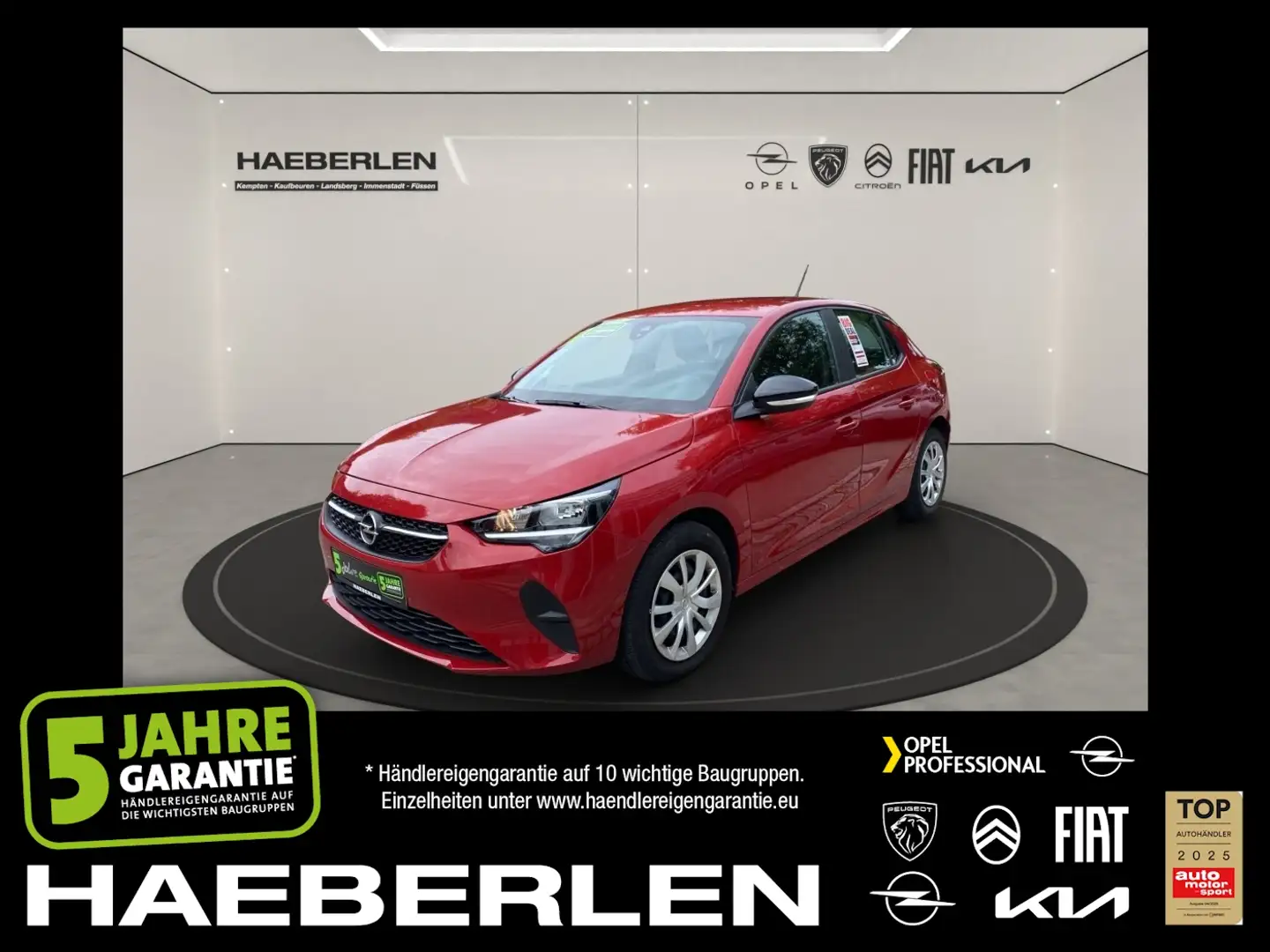 Opel Corsa F 1.2 Edition SpurH Klima DAB ZV Rosso - 1