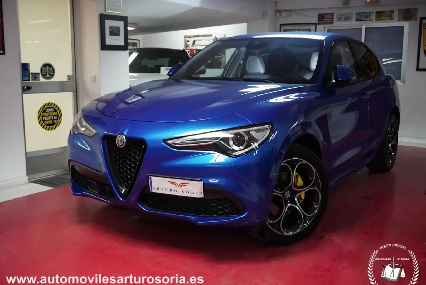 Alfa Romeo Stelvio 2.0 Veloce Q4 Aut. 280 Bleu - 1