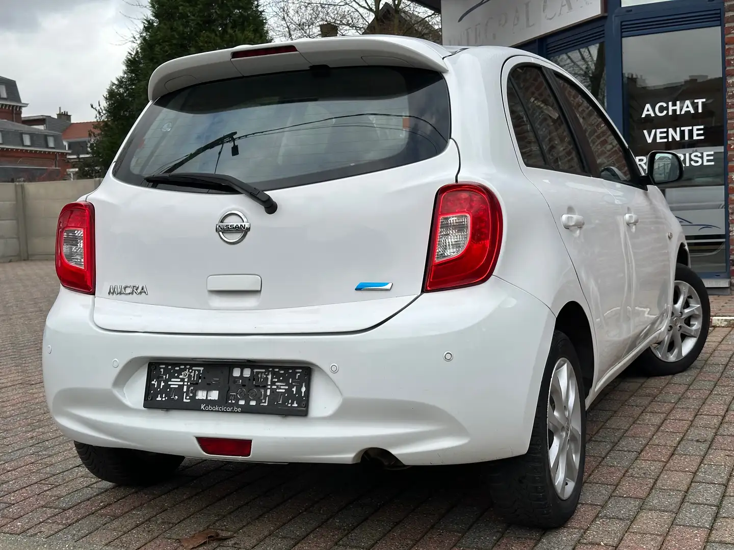 Nissan Micra 1.2i*1ER MAIN*CARNET*GARANTIE*NAVI*TEL*CRUISE*FULL Blanc - 2