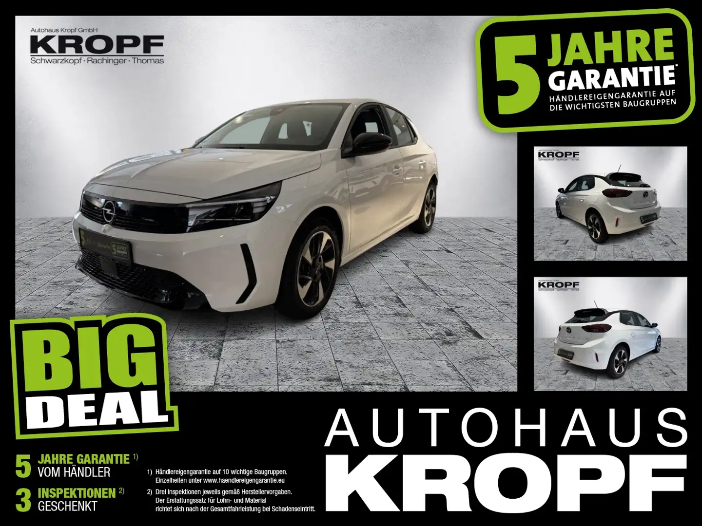 Opel Corsa F  Edition LED+SHZ+KlimaA+LM+PDC+W-Pumpe Weiß - 1