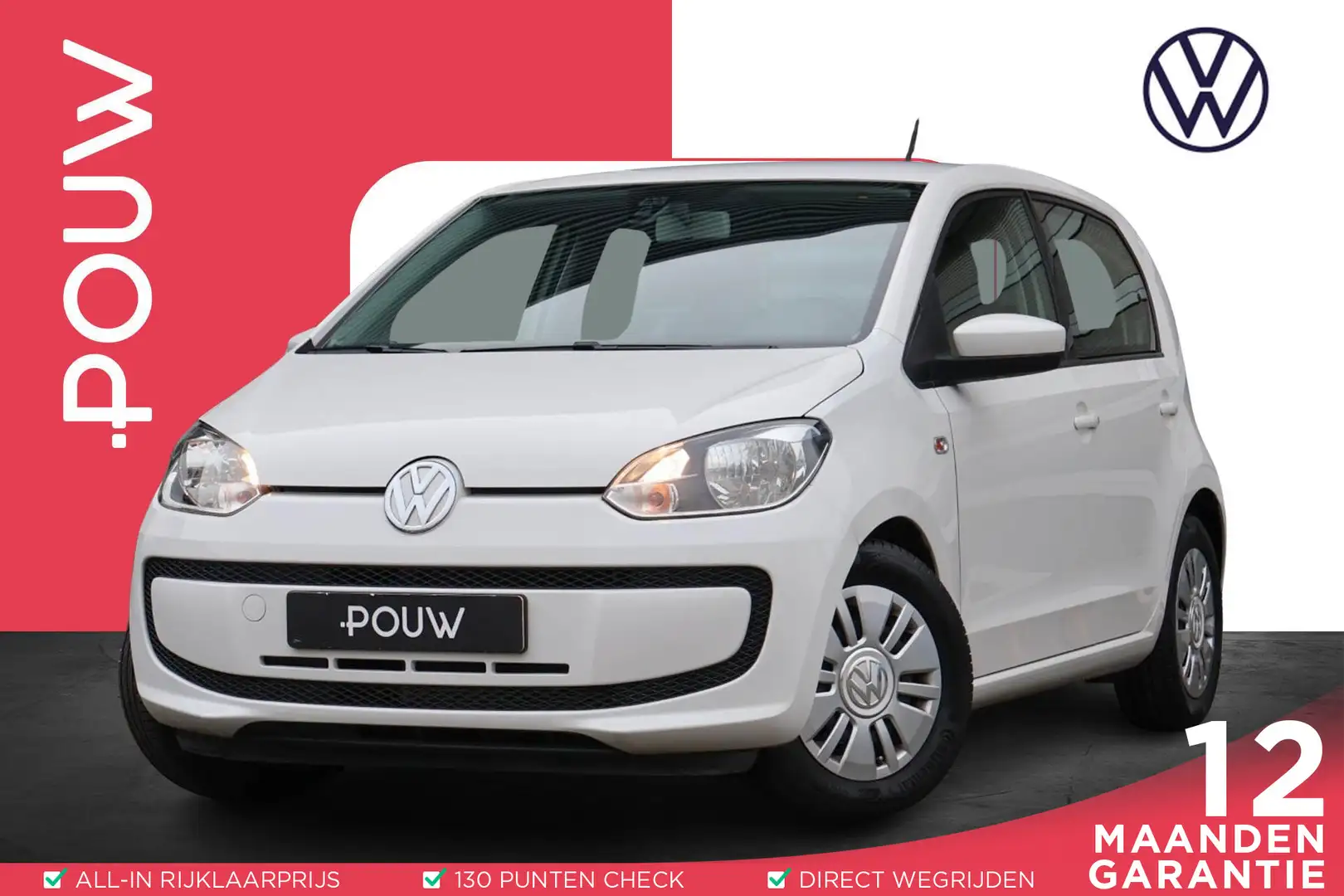 Volkswagen up! 1.0 MPI 60pk Move up! 5-Drs. | Airco | Maps & More Blanco - 1