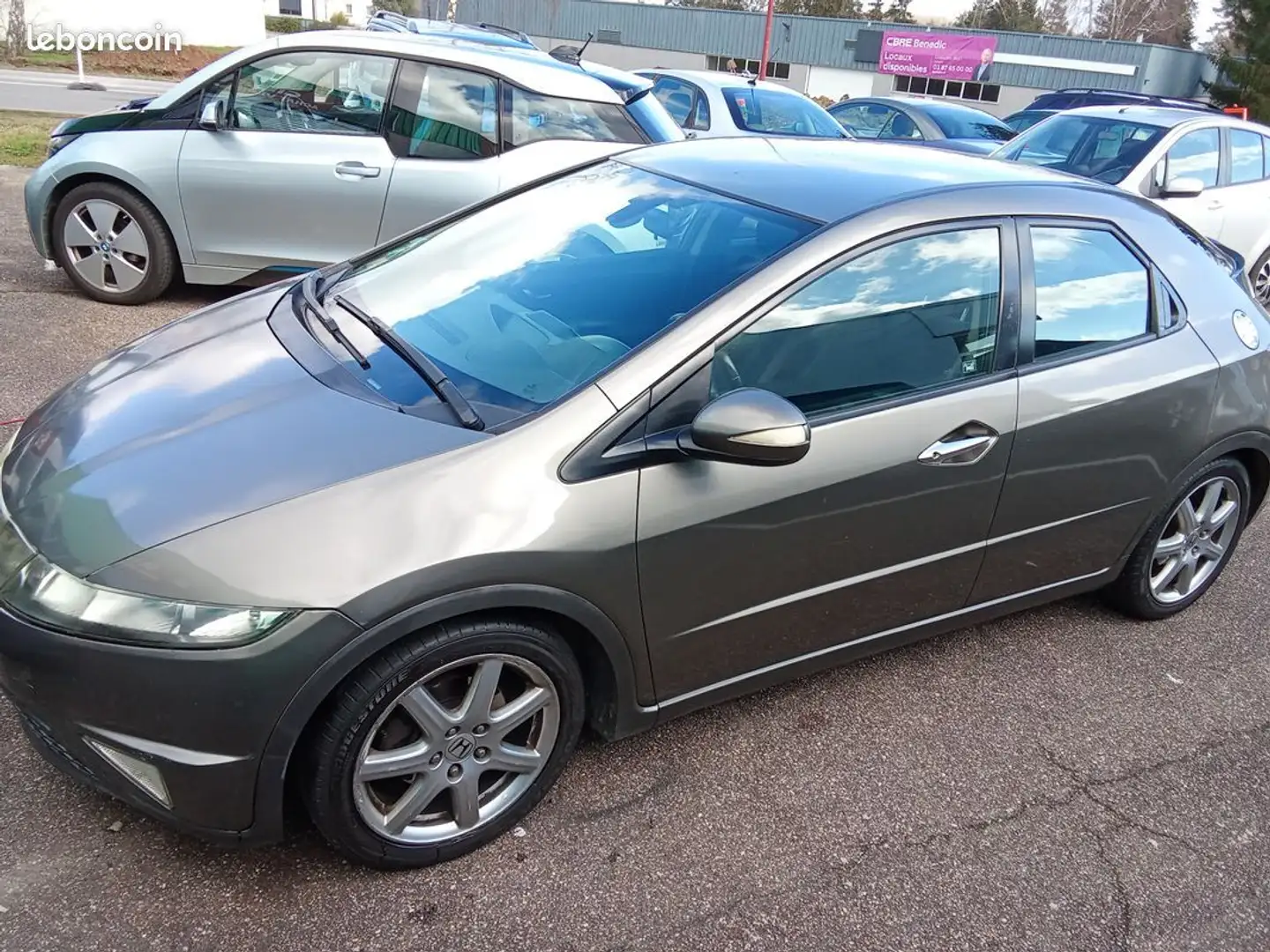 Honda Civic Belle 2.2cdti pack 2006 tbe reprise Gris - 1