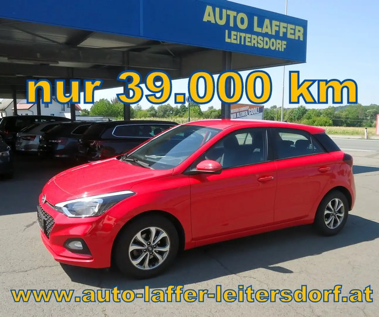 Hyundai i20 Pure**NUR 39.000 KM**Klima** Rot - 1