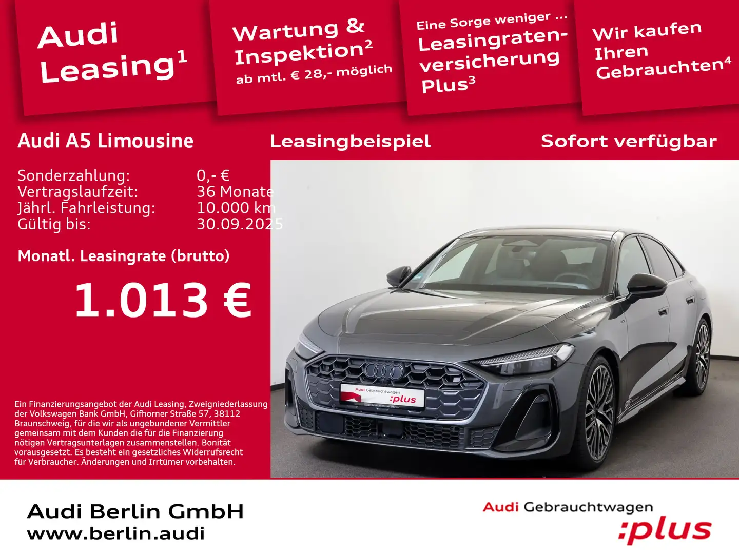 Audi A5 e-hybrid quattro S tronic Szary - 1