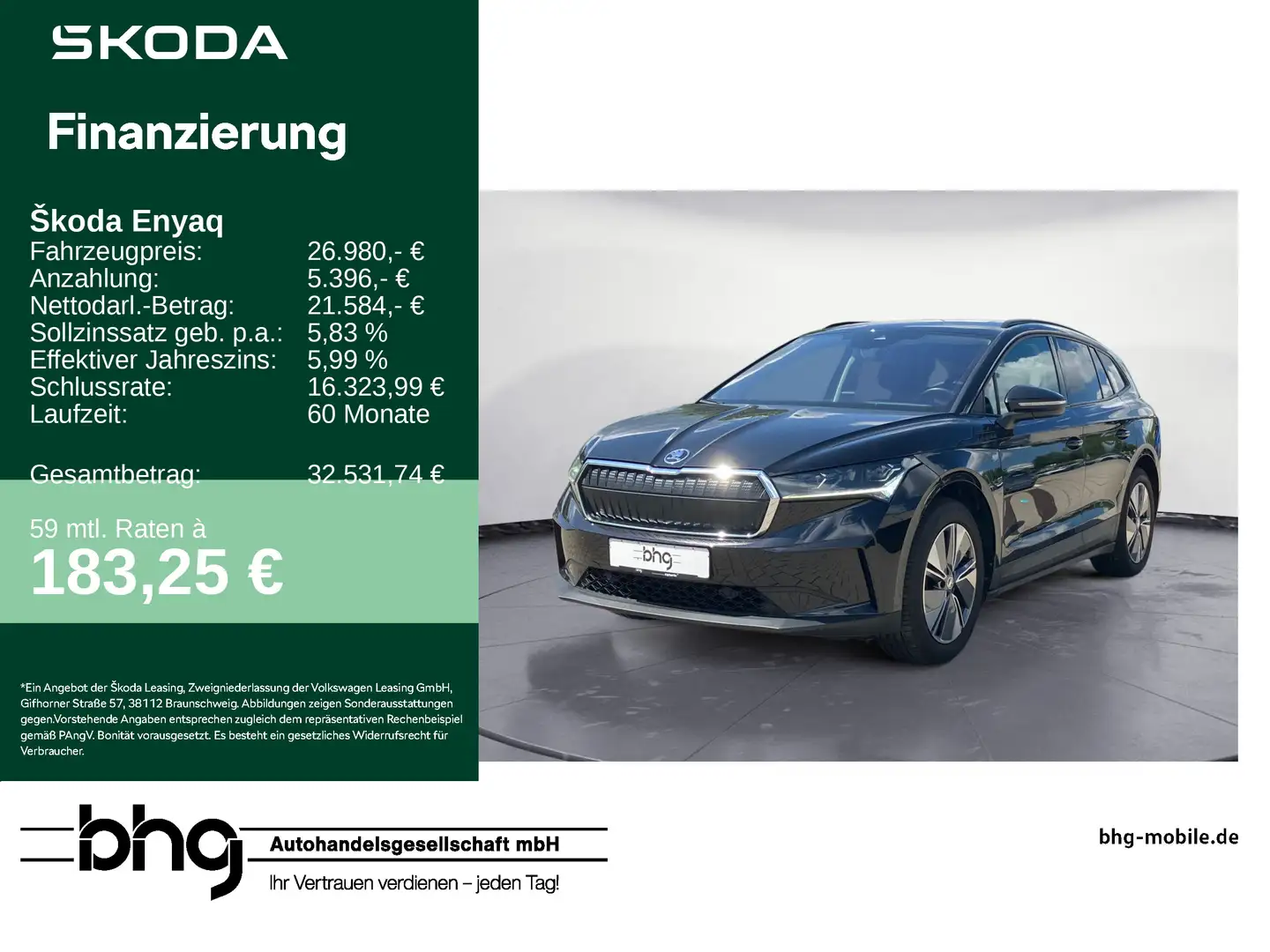 Skoda Enyaq iV 60 Loft Nero - 1