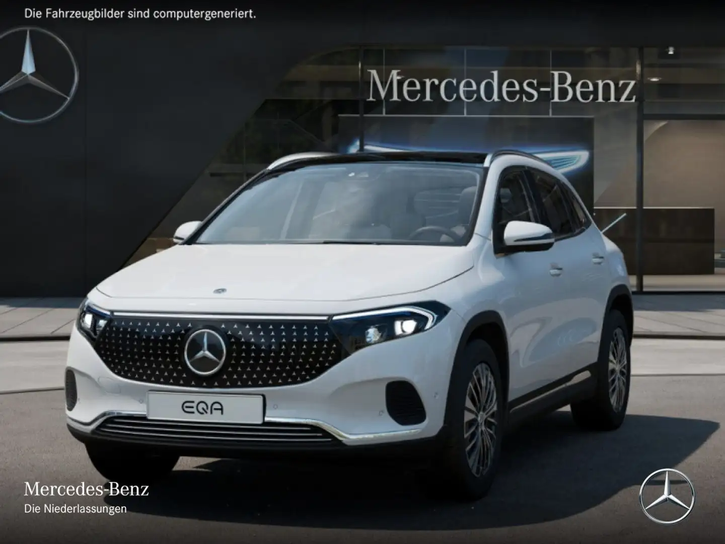 Mercedes-Benz EQA 250 ELECTRICART+PLUS-PAKET+PANO+KAMERA+KEYLESS Weiß - 2