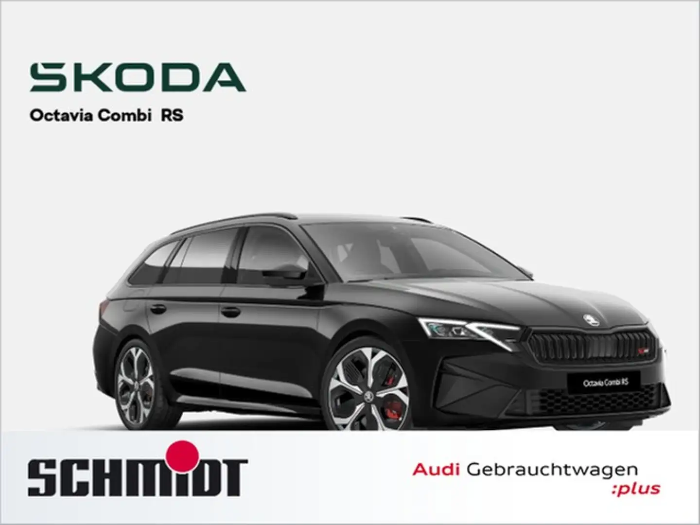 Skoda Octavia Combi RS LM19 Matrix LED AHK ACC Noir - 1