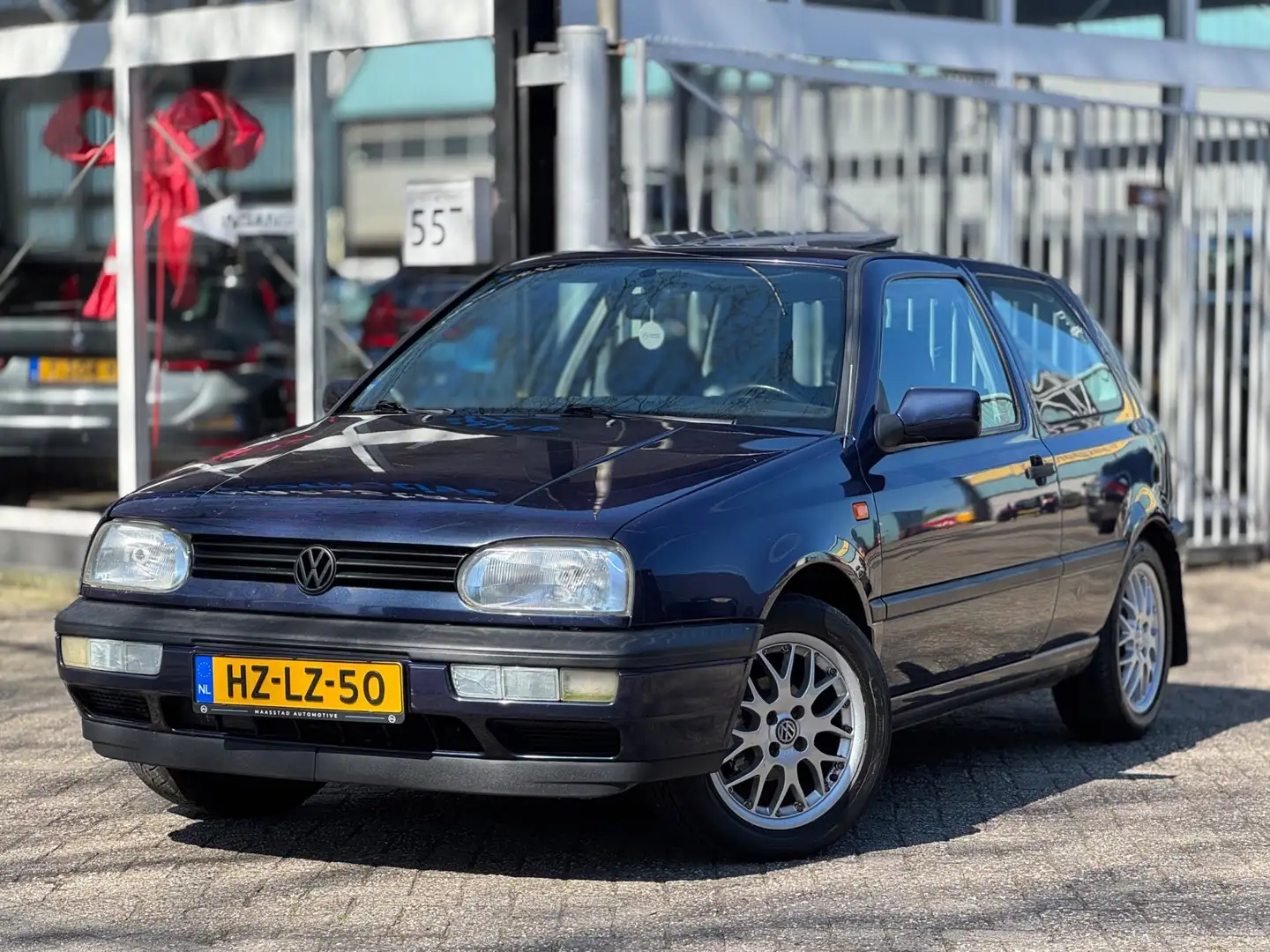 Volkswagen Golf 1.6 GL Opendak Lage km BBS velgen 2e eigenaar Bleu - 2