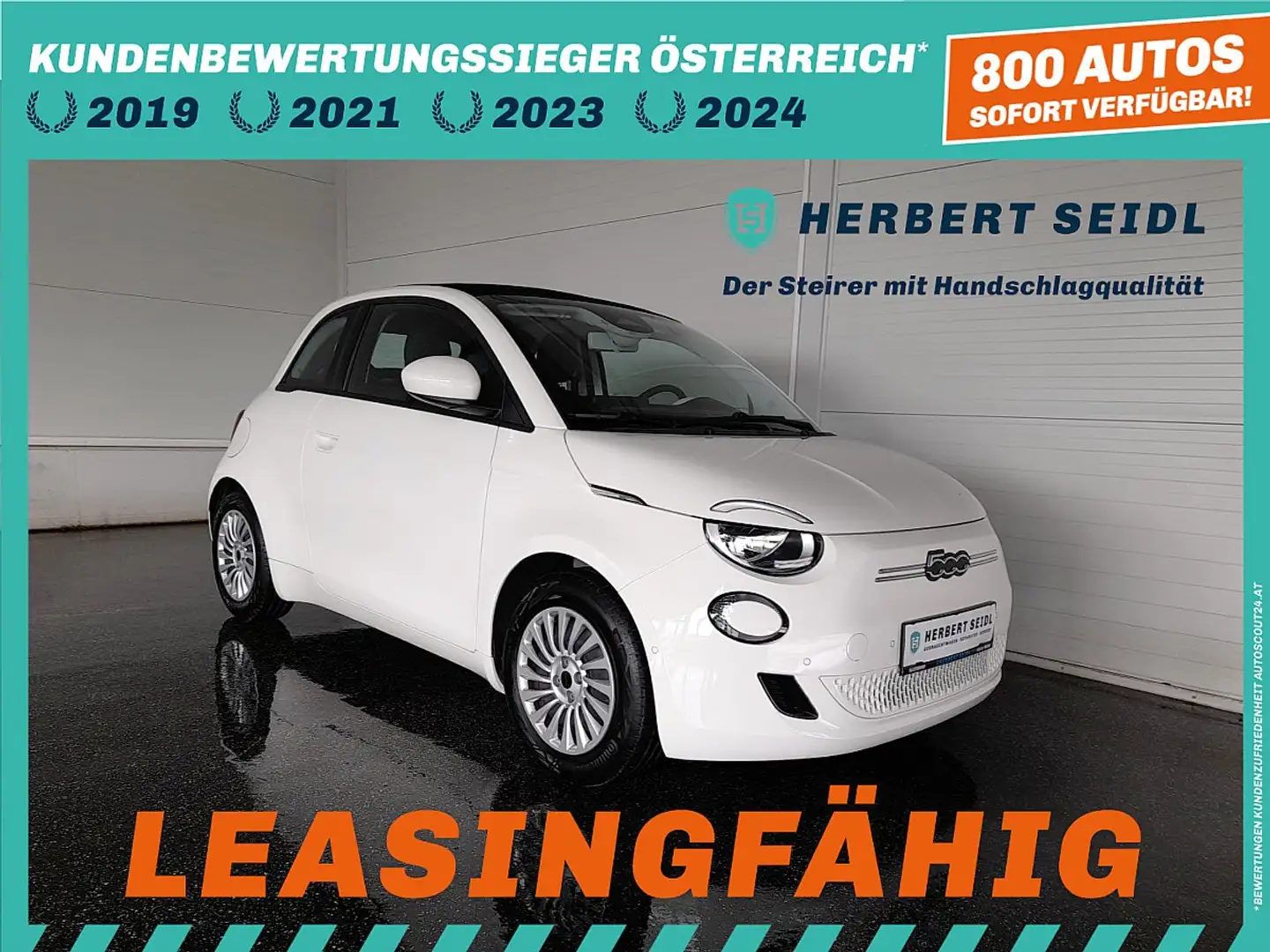 Fiat 500C 42 kWh Cabriolet Aut. *LED / VIRTUELL / STANDHZ... Weiß - 1
