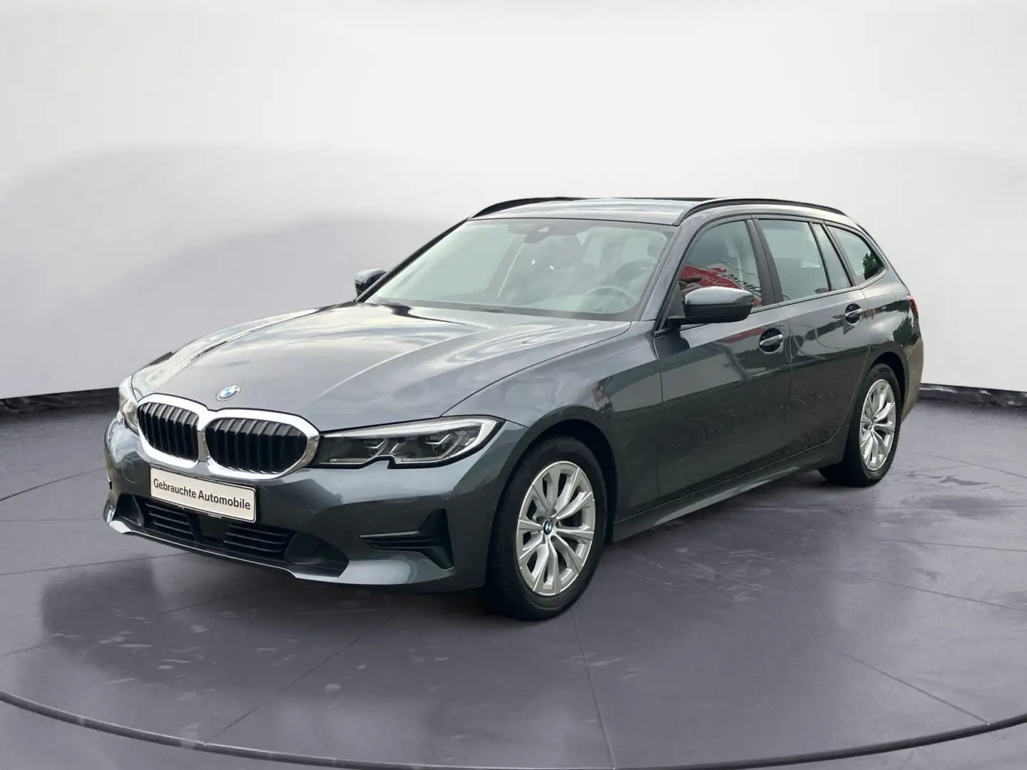 BMW 318 d Touring Advantage Innovationsp. Aut. AHK Gris - 2