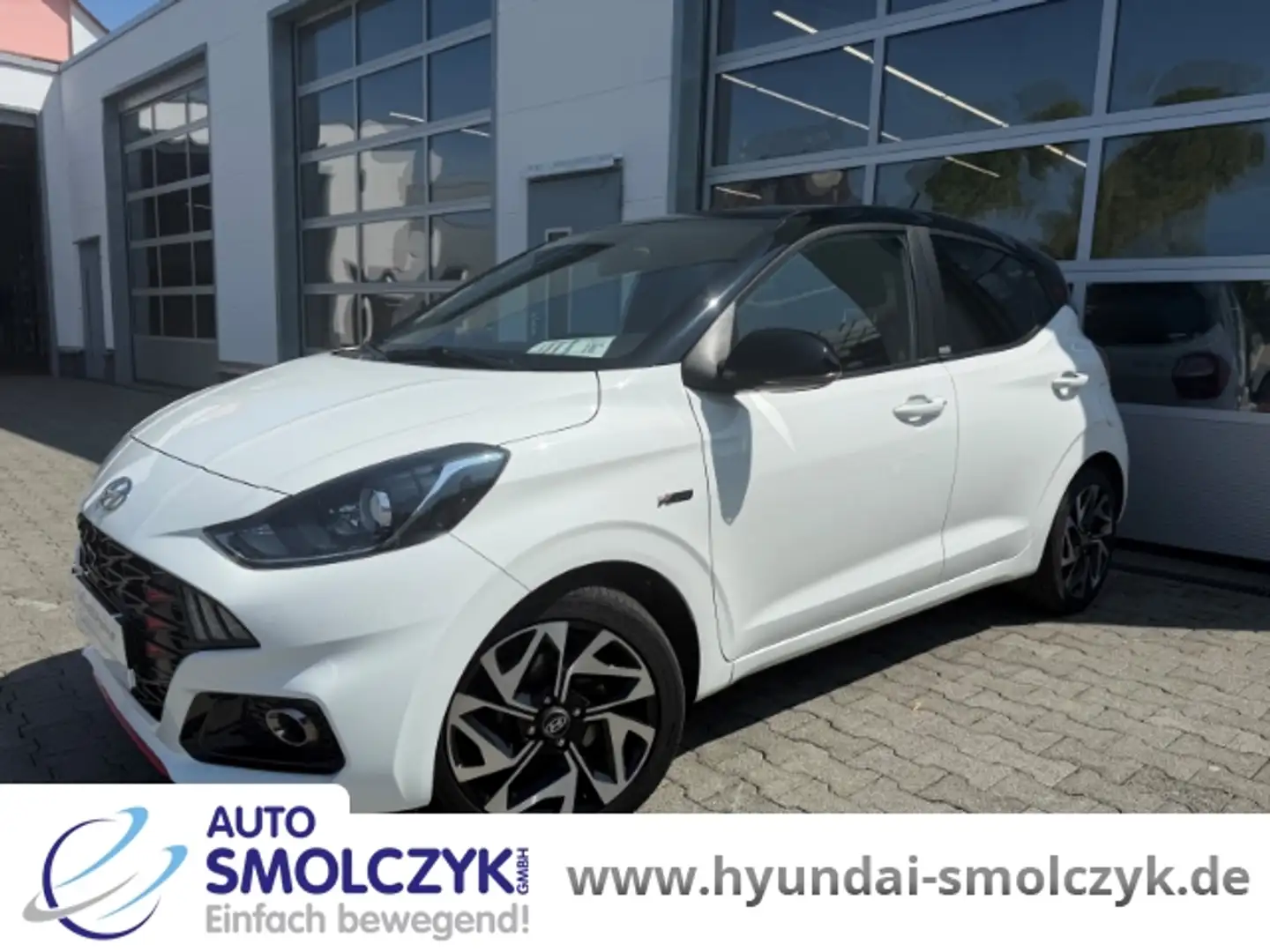 Hyundai i10 1.0 T N-LINE NAVI+PDC+DAB+DACHLACKIERUNG Weiß - 1