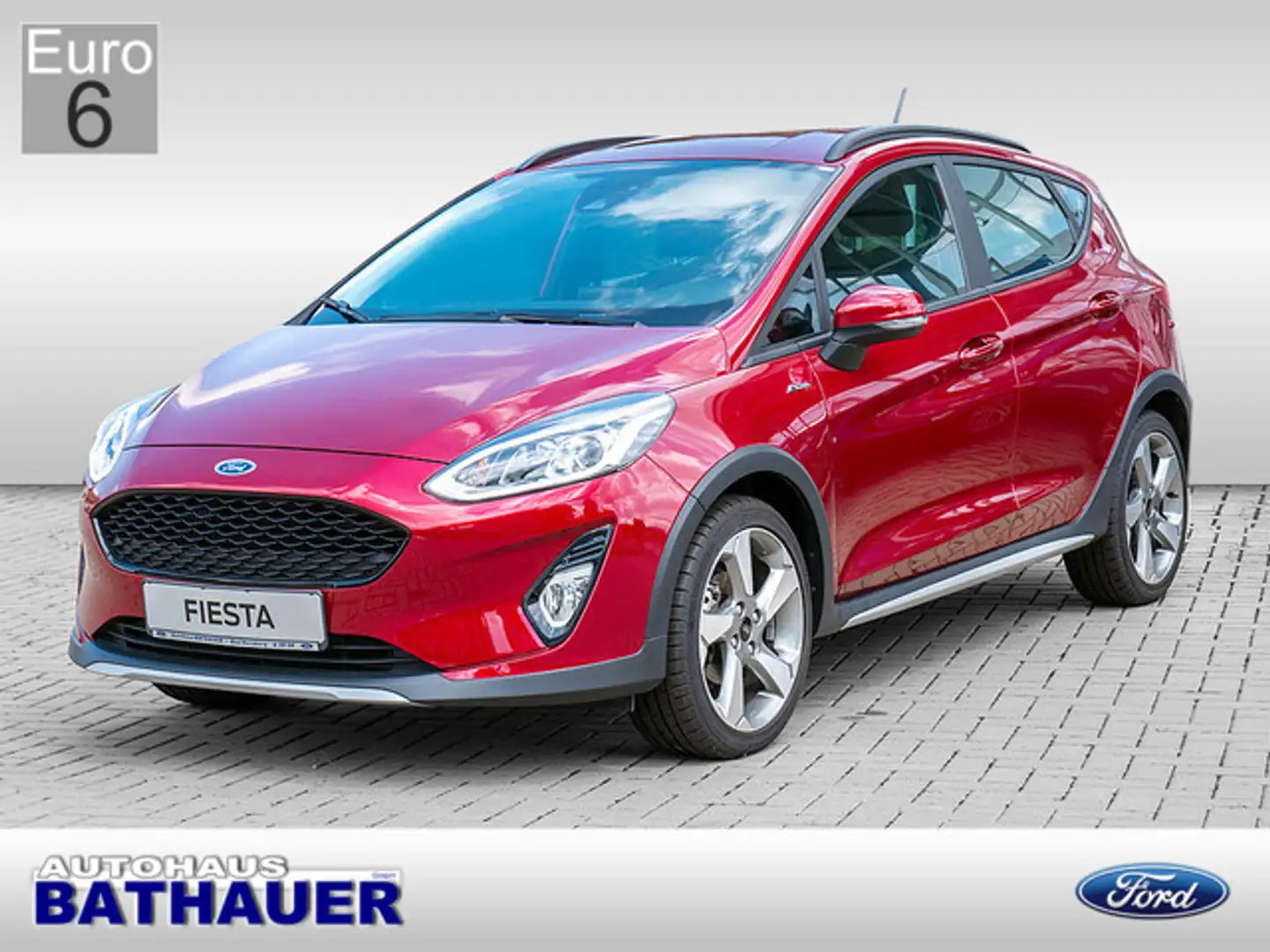 Ford Fiesta 1.0 EcoBoost Active PDC SHZ W-LAN EU6 Rouge - 1