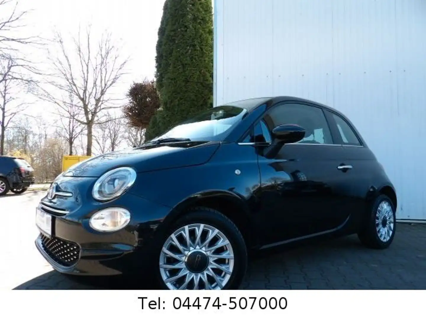 Fiat 500 Panorama Navi PDC Alu. erst 43.900km! Nero - 1