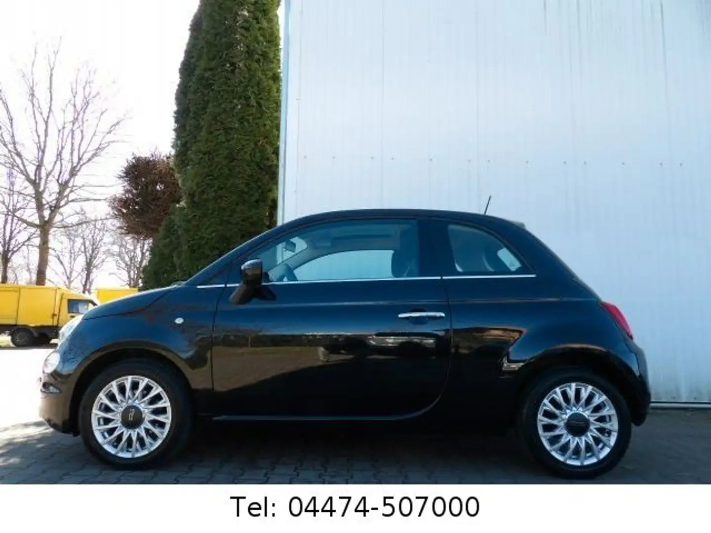 Fiat 500 Panorama Navi PDC Alu. erst 43.900km! Nero - 2
