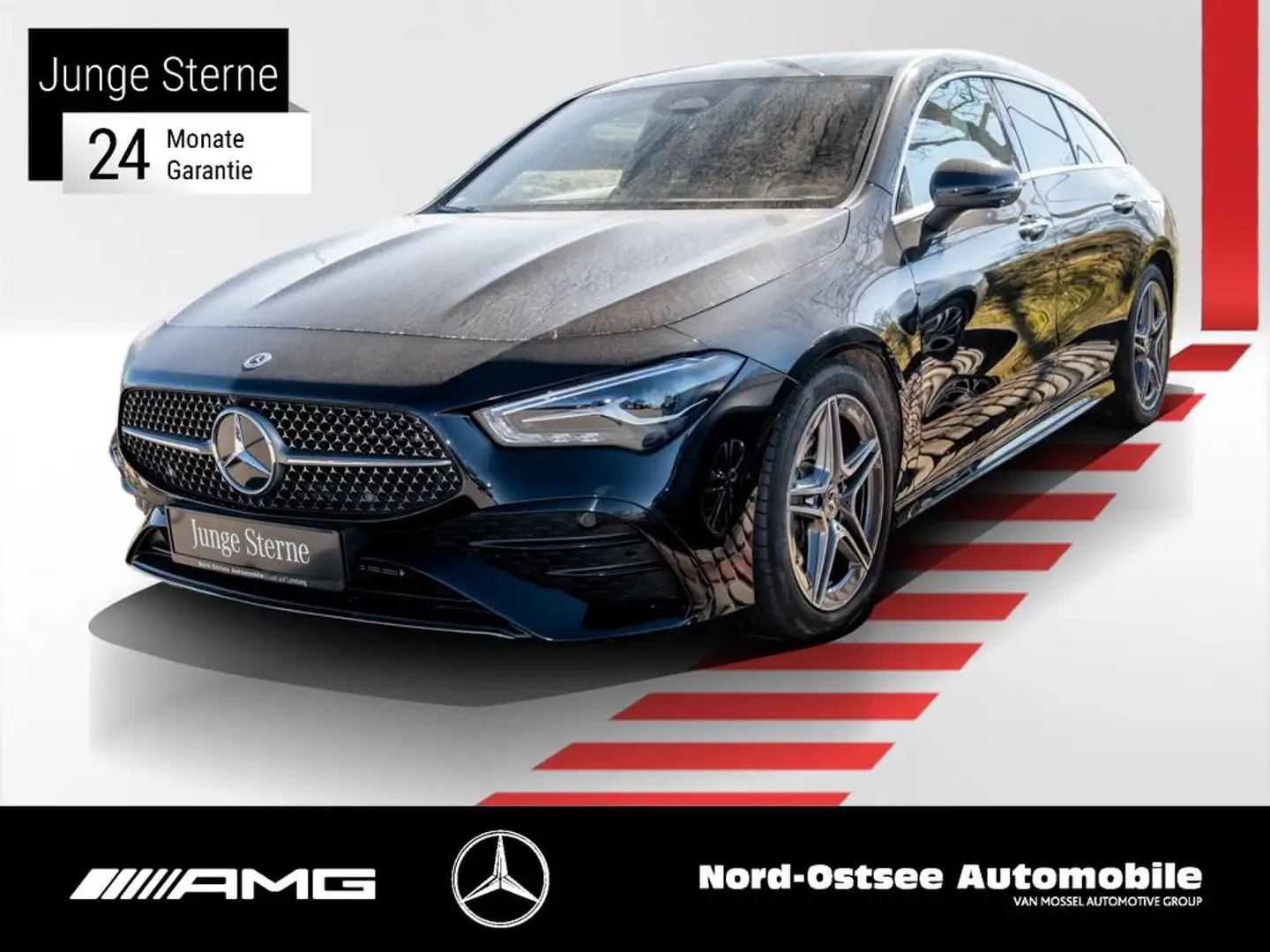 Mercedes-Benz CLA 200 SB AMG PREM. KEYLESS 360° TOTWINKEL LED Black - 1