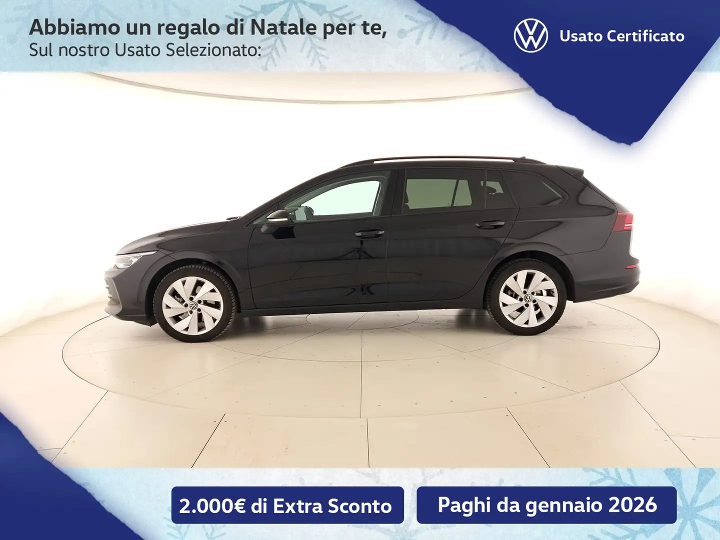 Volkswagen Golf Variant variant 2.0 tdi life 150cv dsg Nero - 2