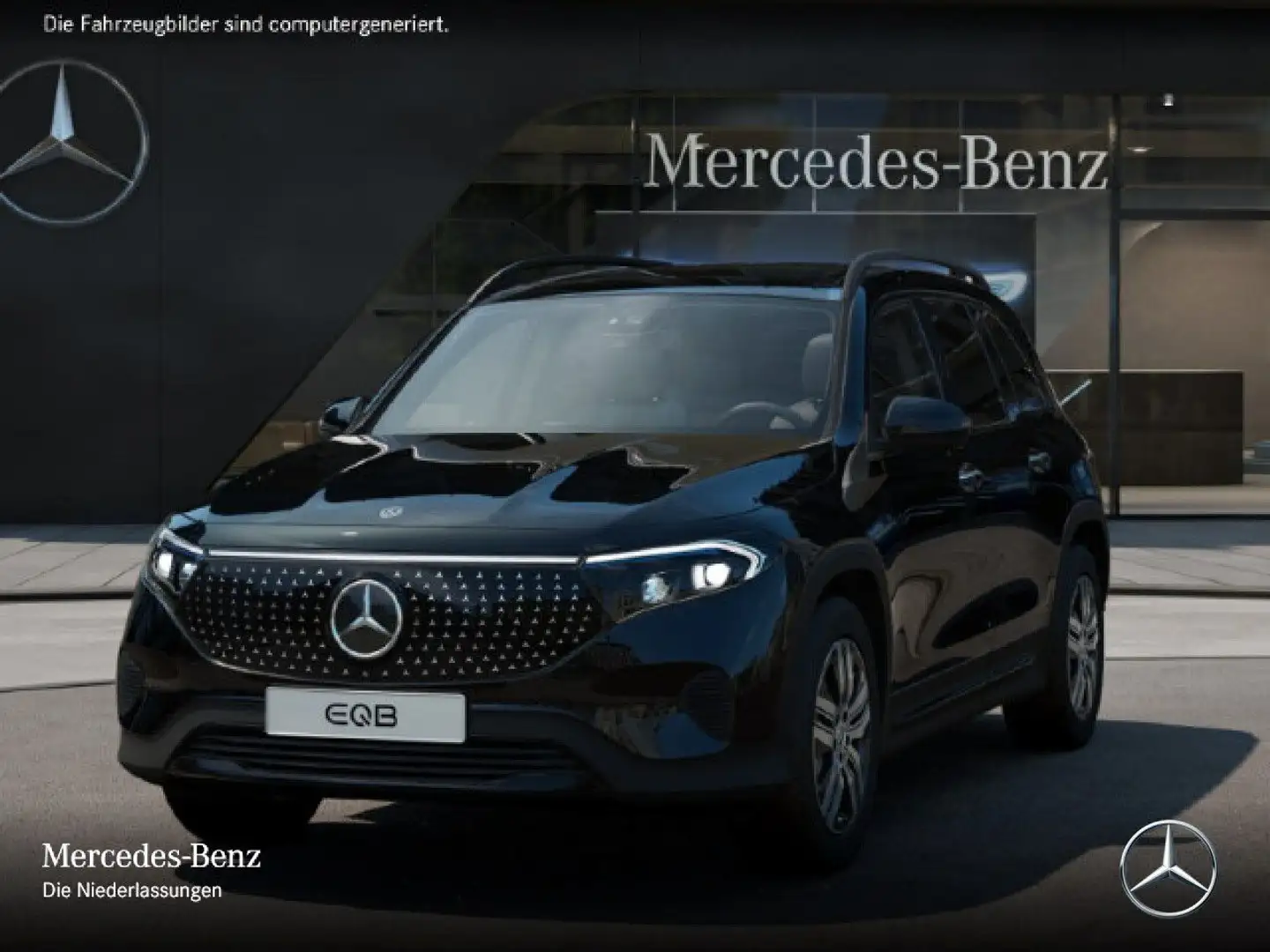 Mercedes-Benz EQB 250 ELECTRICART+NIGHT+PLUS-PAKET+AHK+PANO+EDW Schwarz - 2