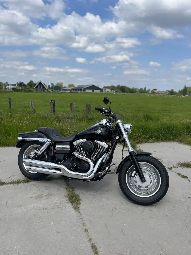 Harley-Davidson Dyna Fat Bob J&H uitlaatsysteem (stage 1 getuned) Zwart - 1