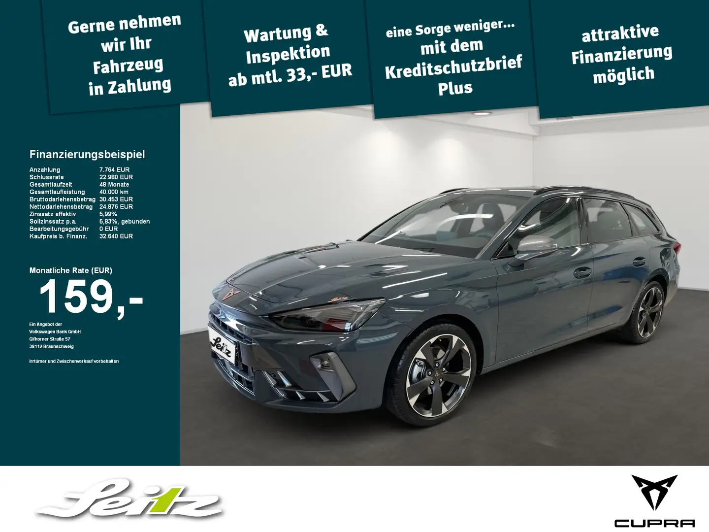CUPRA Leon Sportstourer 1.5 eTSI *AHK*KAMERA*LED*SITZH* Blauw - 1