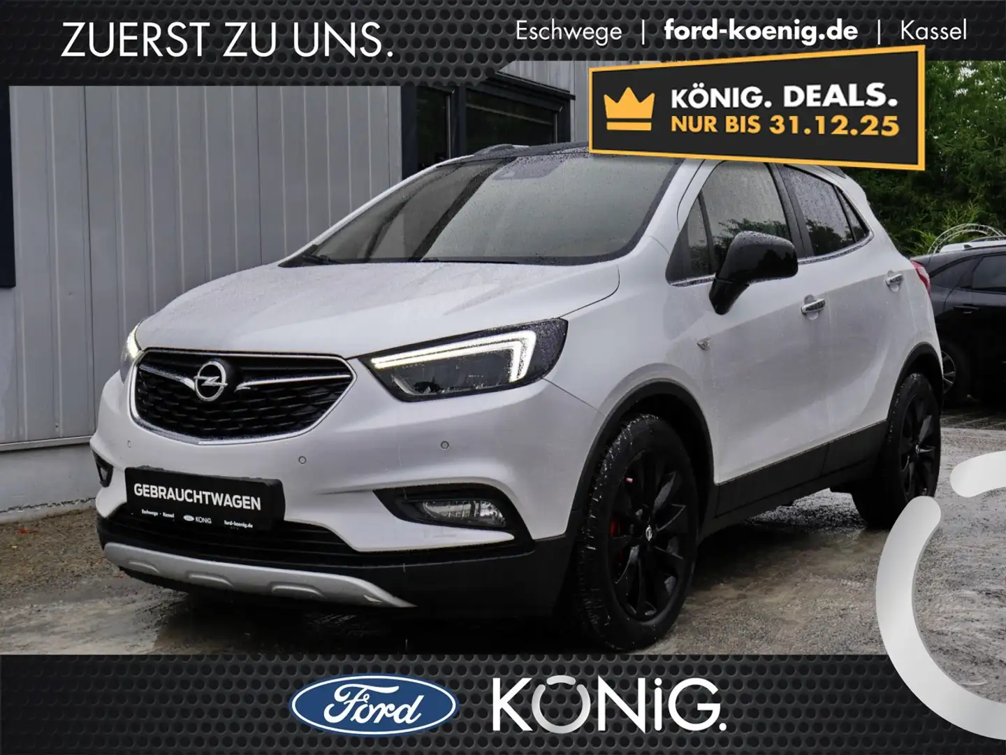 Opel Mokka X Design Line 1.4 Turbo LED+Kamera+Navi Klima Navi Weiß - 1