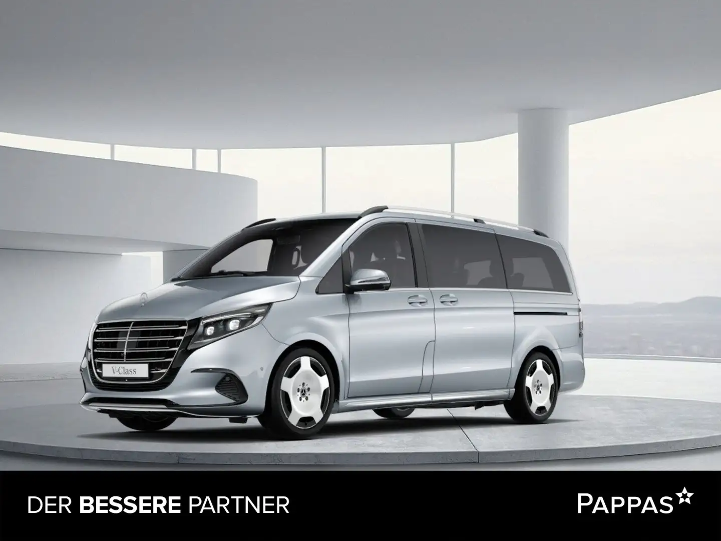 Mercedes-Benz V 300 d 4MATIC EXCLUSIVE Lang 6 Sitze AHK 2,5t Silber - 1