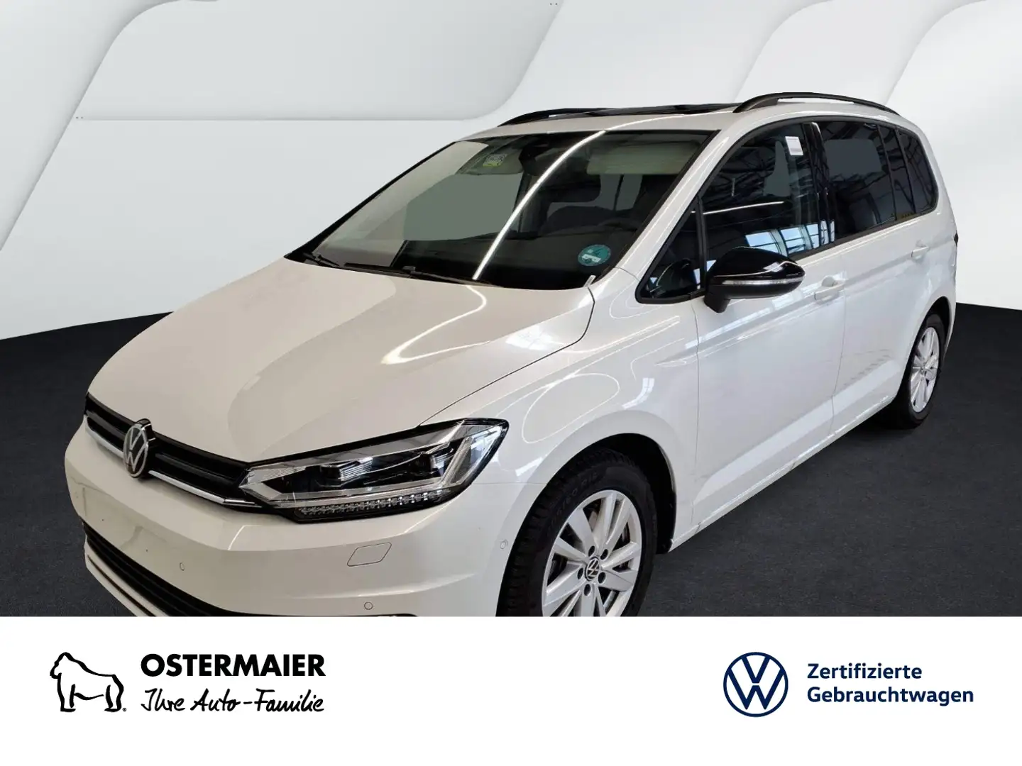 Volkswagen Touran HIGHLINE BLACK STYLE 1.5TSI 150PS DSG ACC.AHK.STHZ Blanc - 1