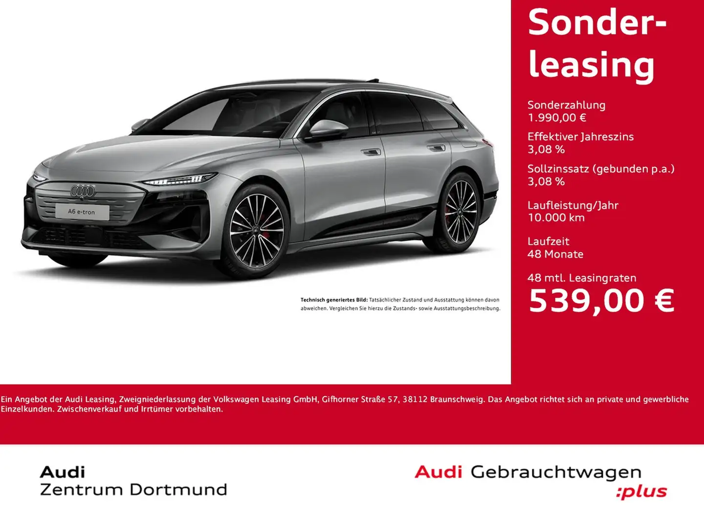Audi A6 e-tron Avant S LINE PANO AHK 360°CAM LM20 Grau - 1
