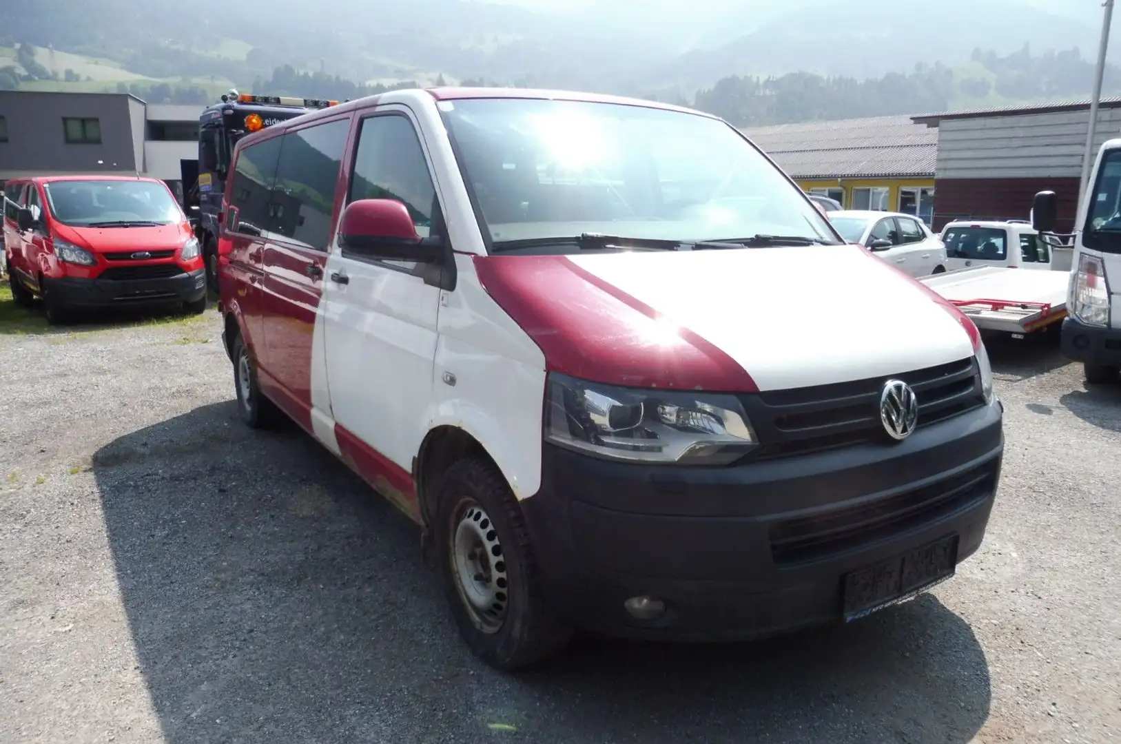 Volkswagen T5 Transporter T5 Caravelle Trendline lang 4Mot Rot - 2