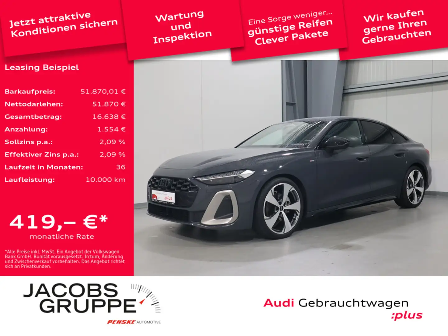 Audi A5 Limousine TFSI S line*edition one Matrix-LED*ACC*AHK * Grau - 1