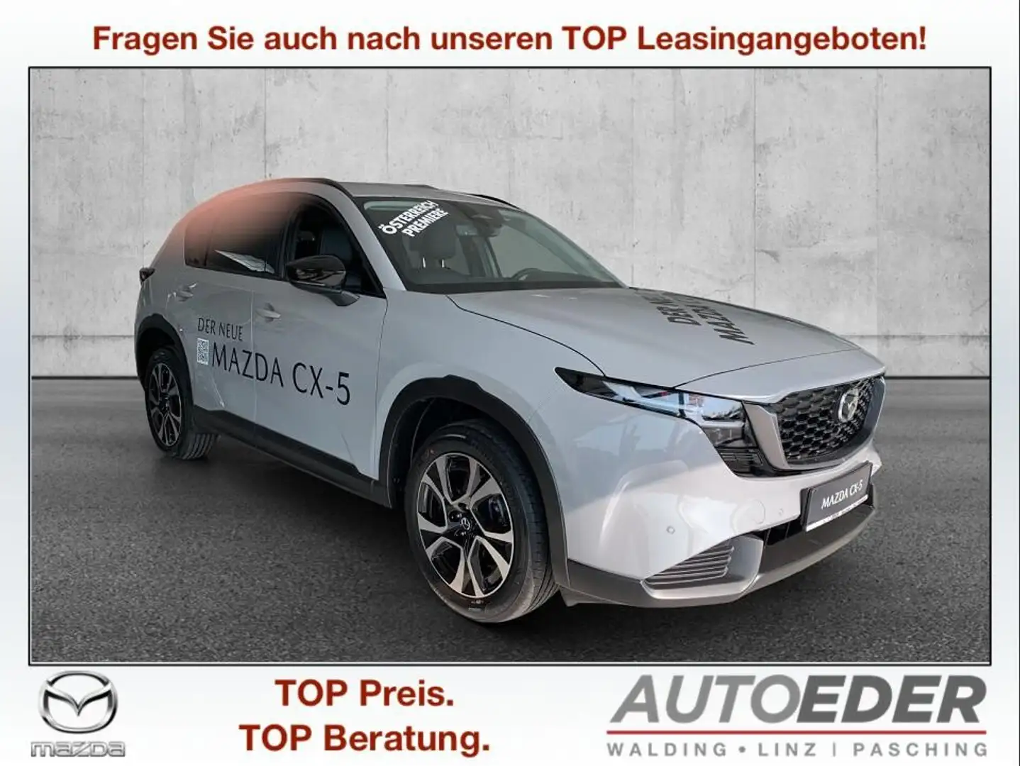 Mazda CX-5 e-Skyactiv G141 MHEV Exclusive-Line Aut. Grau - 1