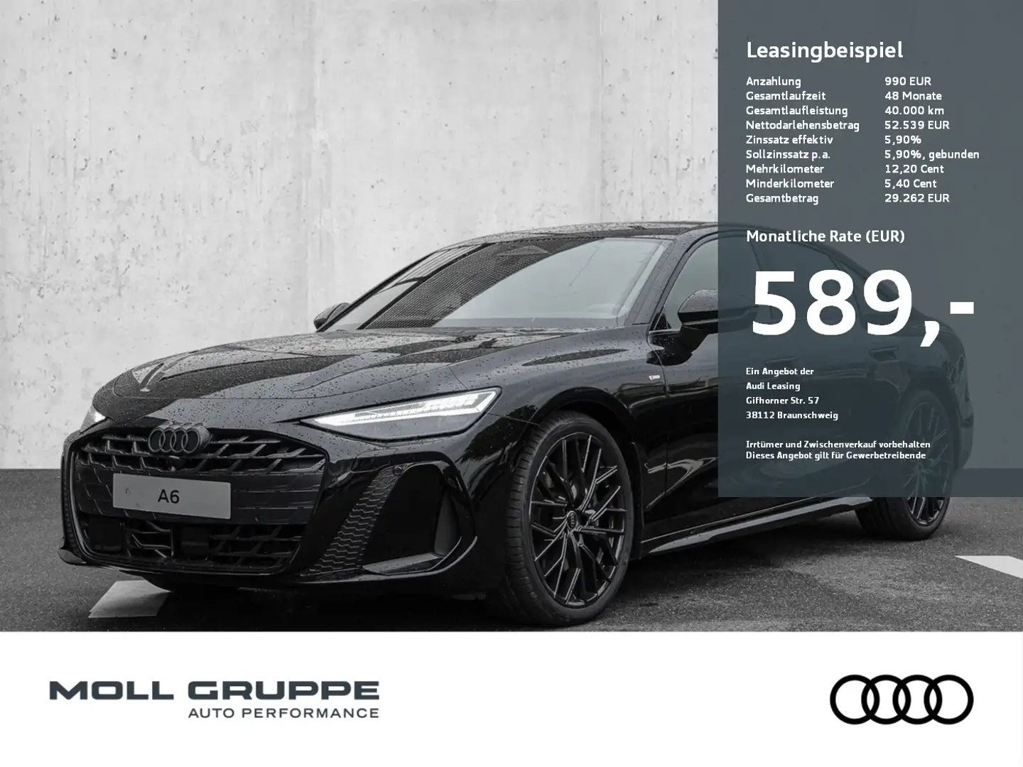 Audi A6 Lim edition one TDI quattro 150 kW S tronic Schwarz - 1