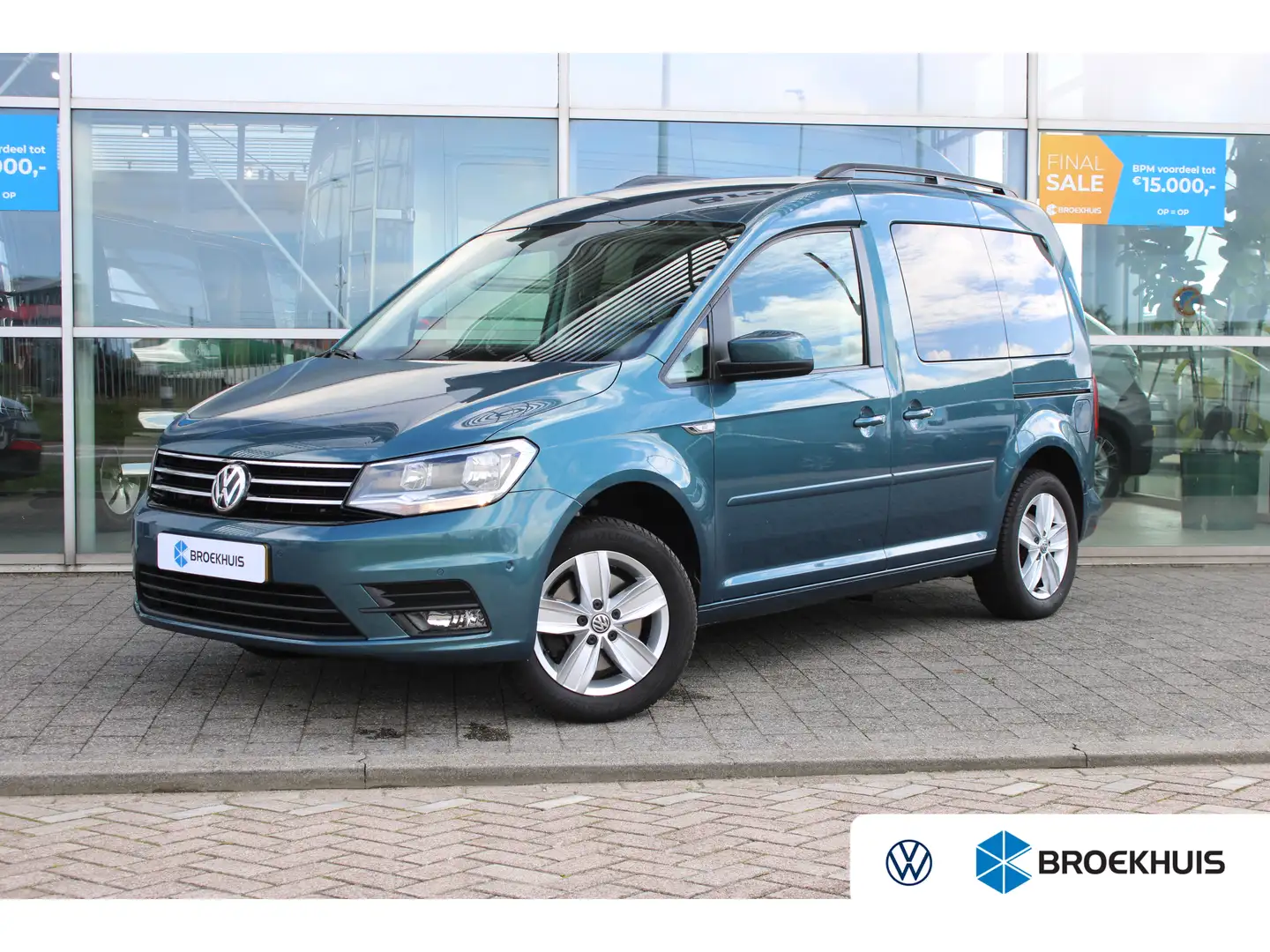 Volkswagen Caddy 1.4 TSI Trendline | 125 pk | Trekhaak | Navi | Cru Vert - 1