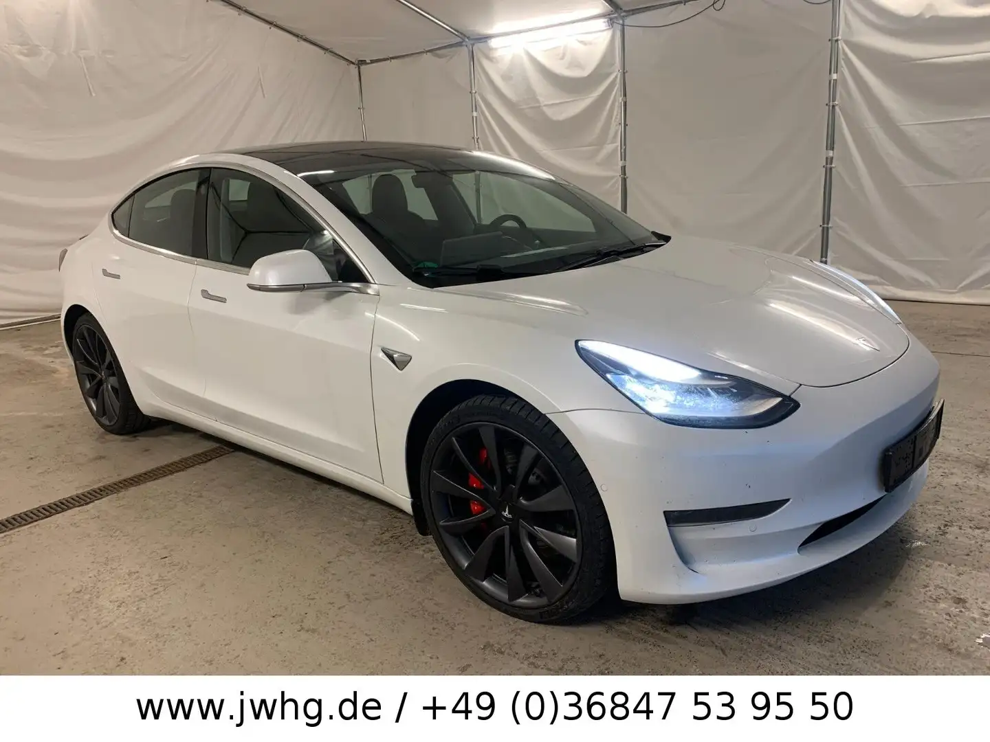 Tesla Model 3 AWD Performance 20" 1.Hand Unfallfrei! Weiß - 2